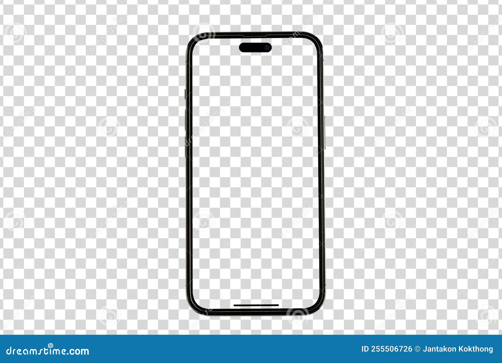 mockup iphone14 pro max , black smartphone - clipping path