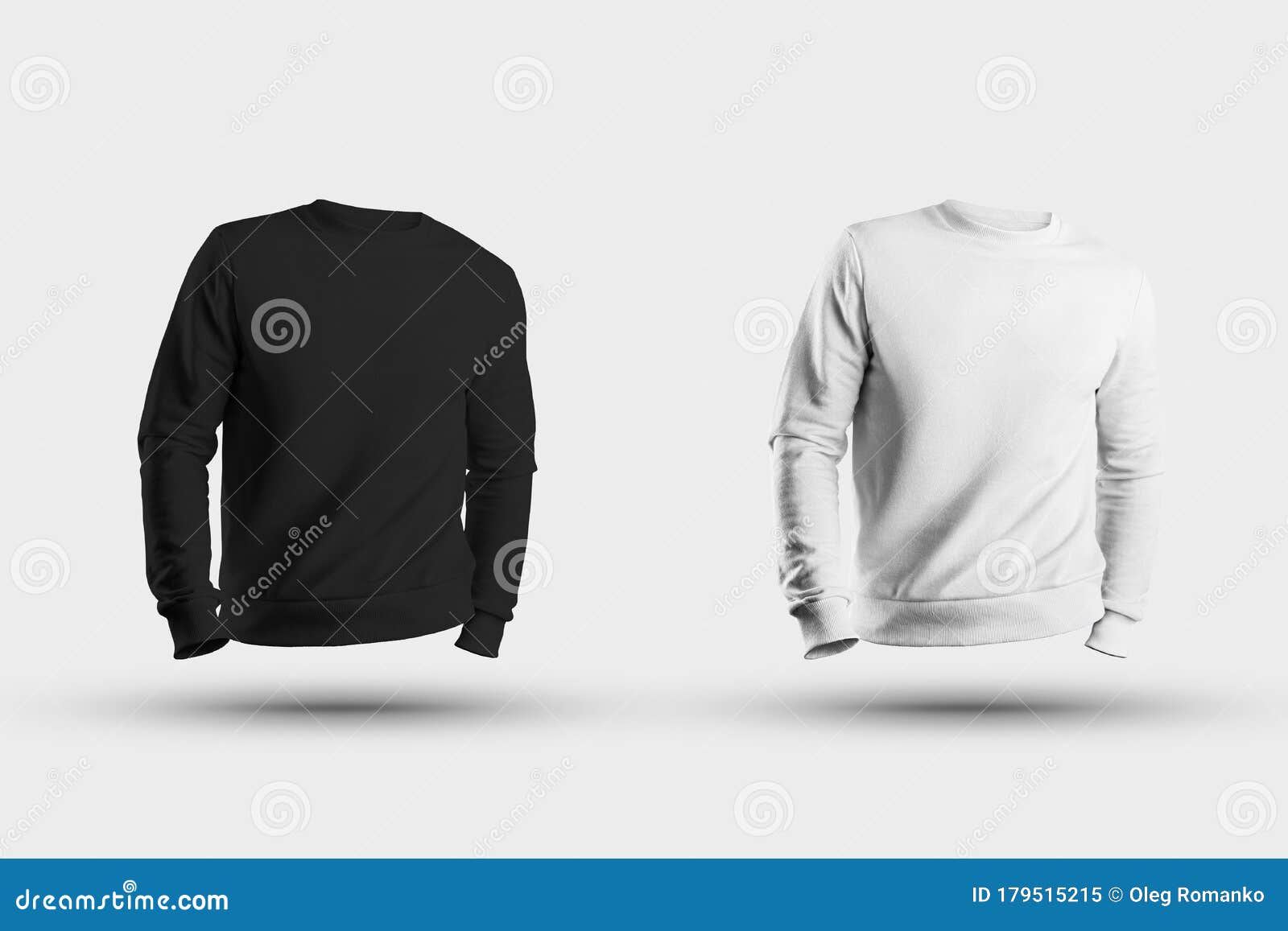 Download Mockup Of Male Blank Pullover, With Realistic Shadows, 3D ...
