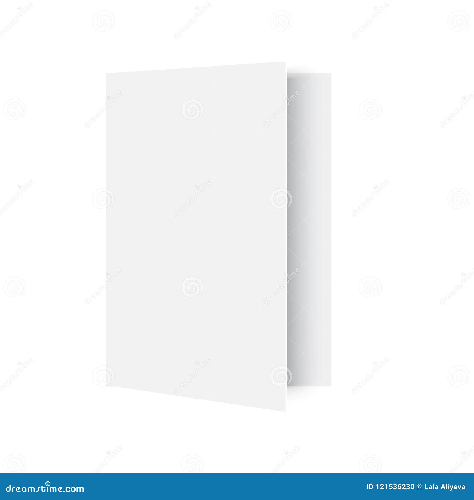 Mockup Opened Magazine On White. Vector. Stock Vector