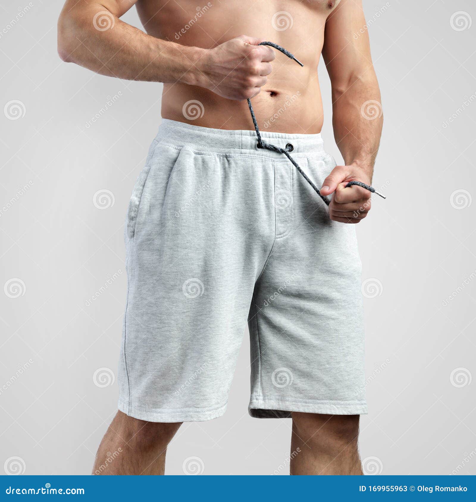 Download Mockup Shorts On A Young Guy On A White Isolated ...