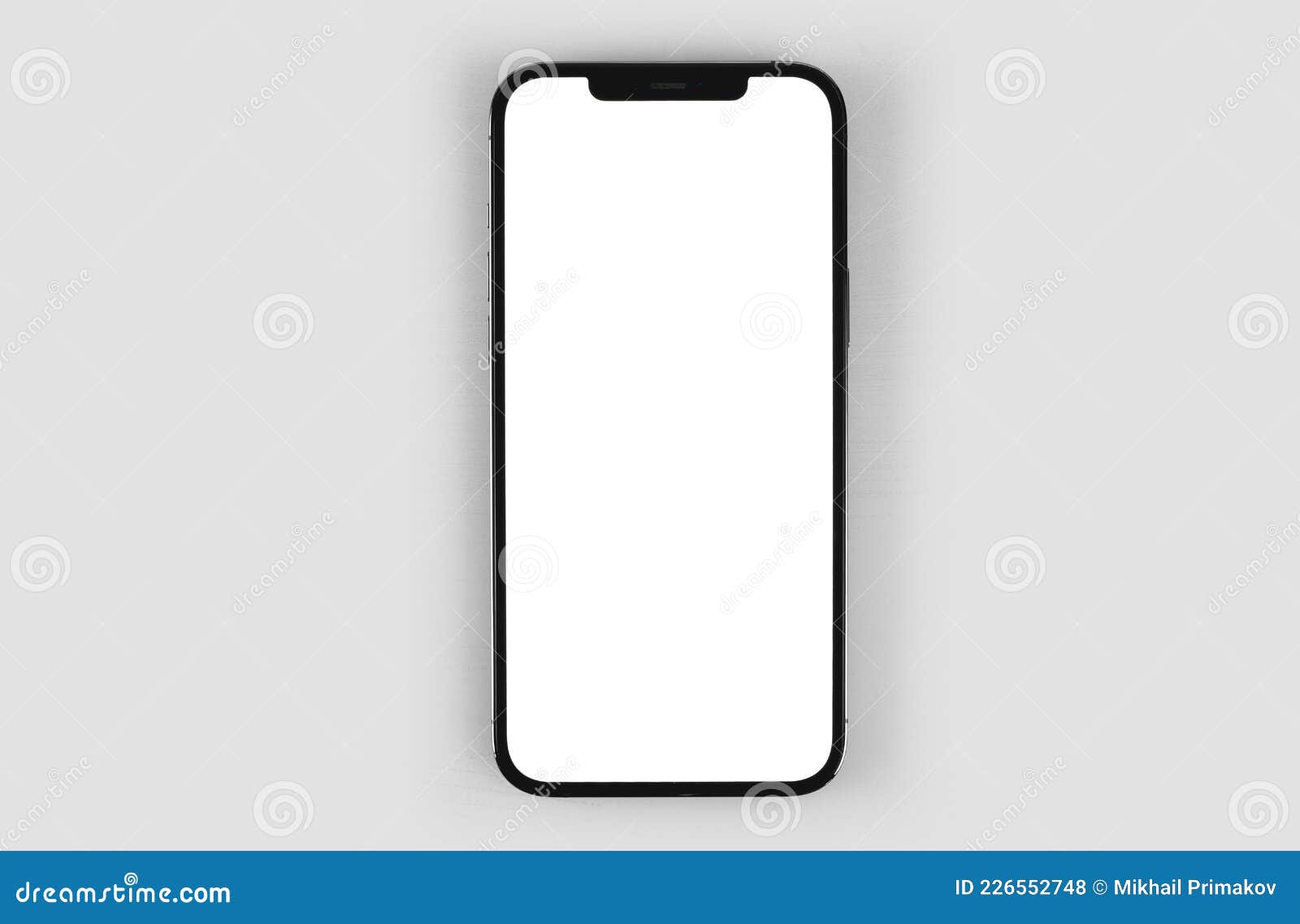 IPhone 12 Pro Max With Blank White Screen Stock Photography