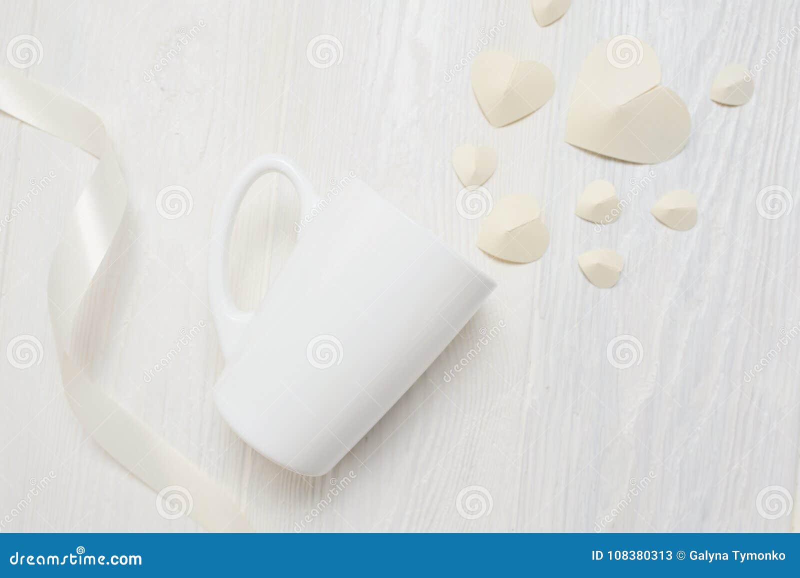 Download Mockup For St. Valentine`s Day Greeting Card. Mug And ...
