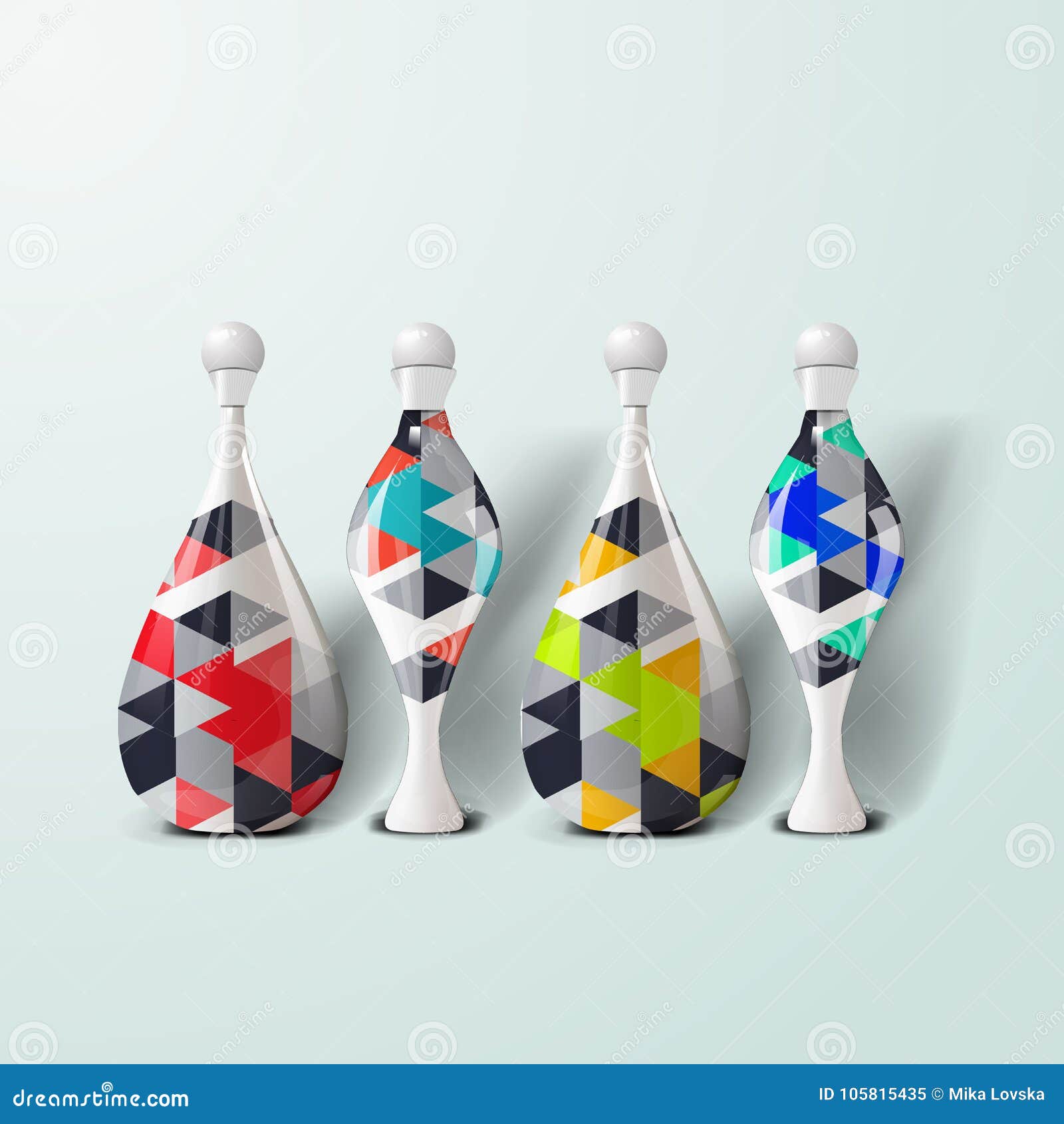 Download Mockup Template For Branding And Product Designs. Isolated Realistic Plastic Bottles With Unique ...