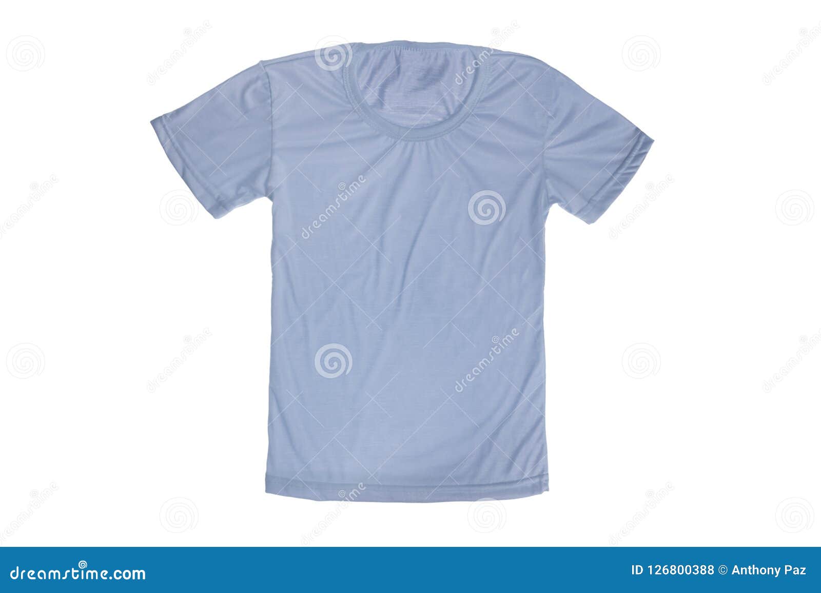 Mockup of a Template of a Woman& X27;s T-shirt on a White Background ...