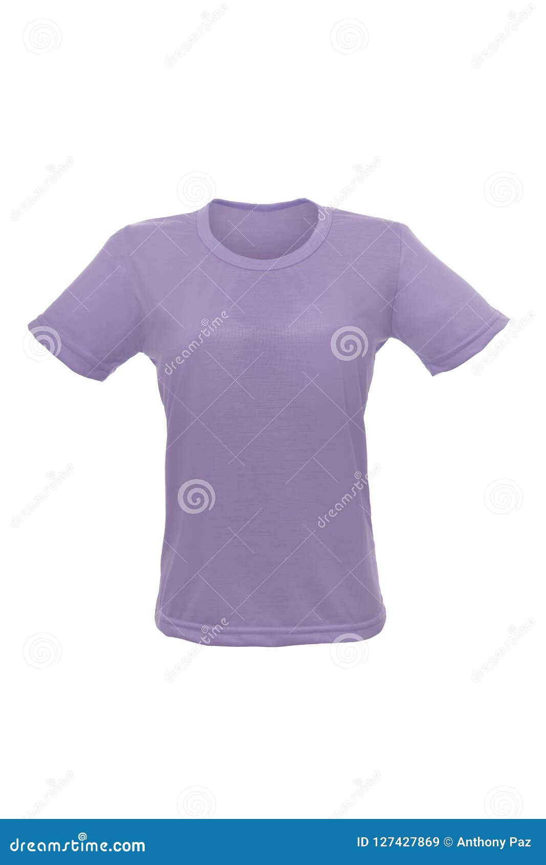 Download Mockup Of A Template Of A Woman& X27;s T-shirt On A White ...