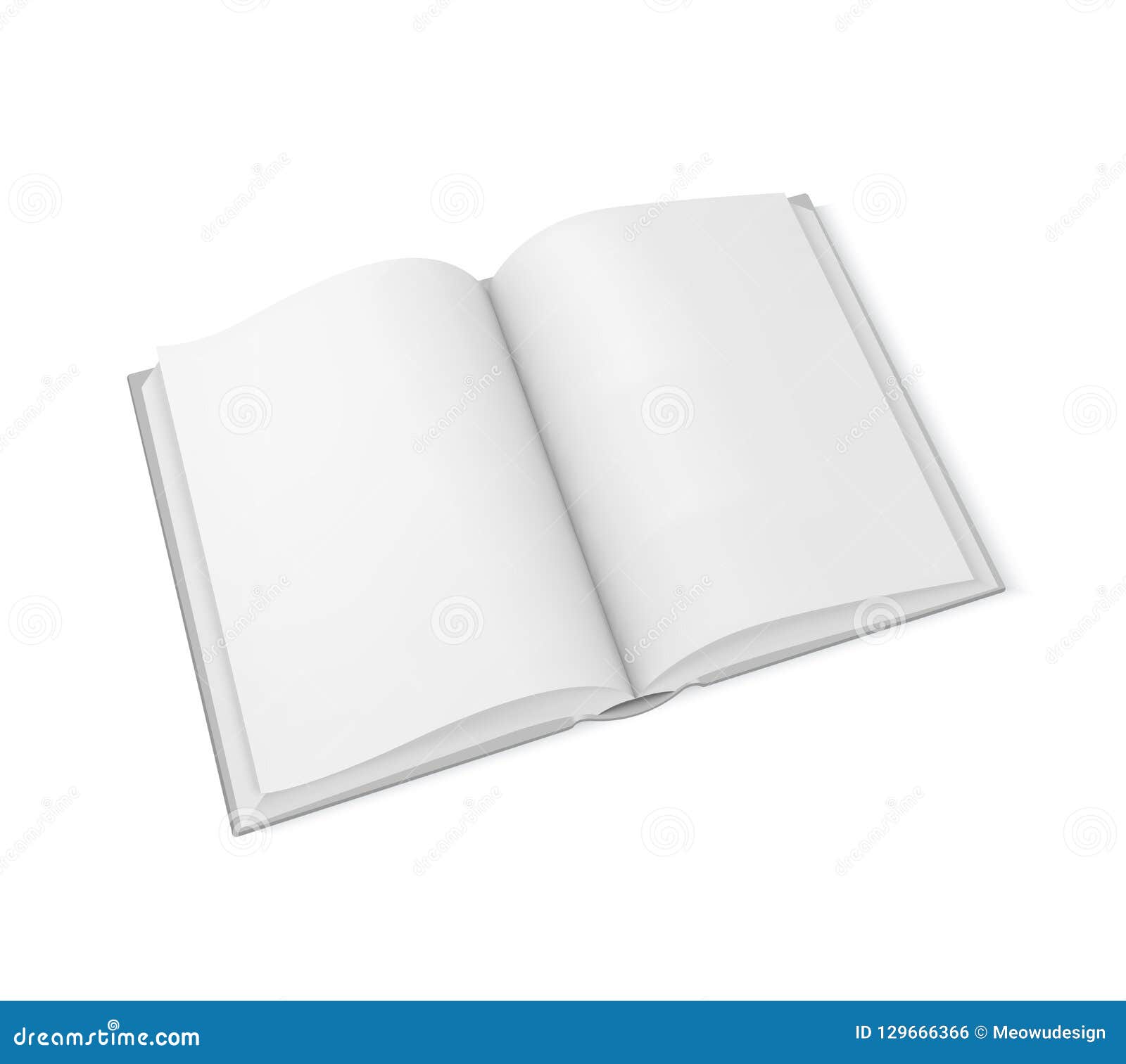 Download Vector Mockup Open Book, Template For Design Stock Vector ...