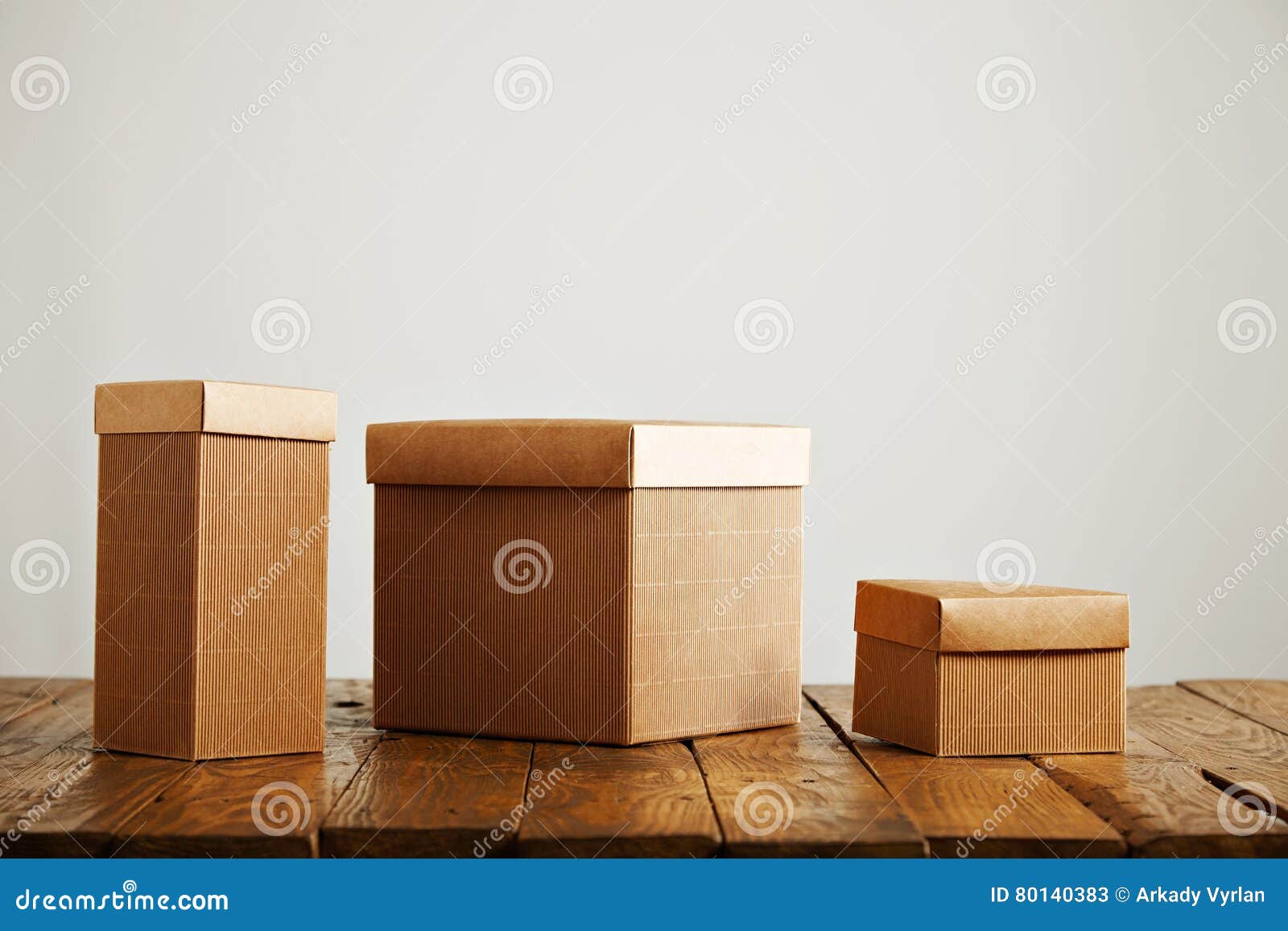 Download Mockups Of Blank Brown Corrugated Cardboard Boxes Stock ...