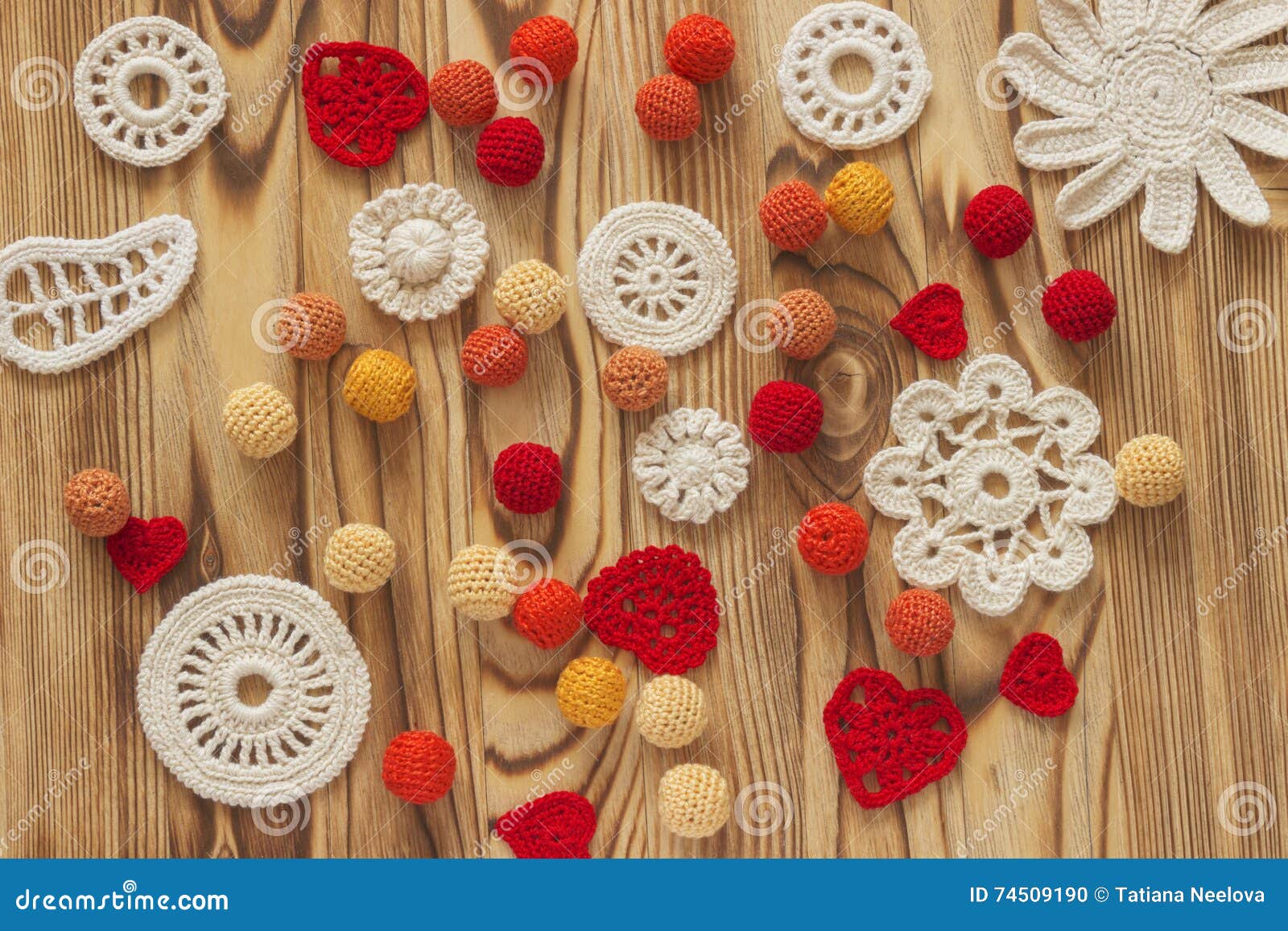 Modèle Blanc Fait Main De Crochet Tricotant Cousant Noël