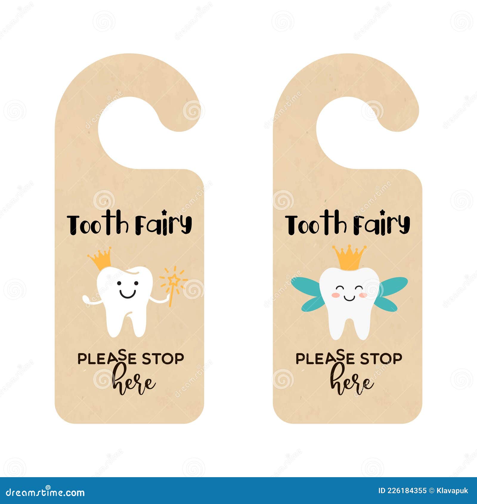 Modèle De Cintre De Porte En Papier Pour La Fée Des Dents Illustration de  Vecteur - Illustration du fée, magie: 226184355