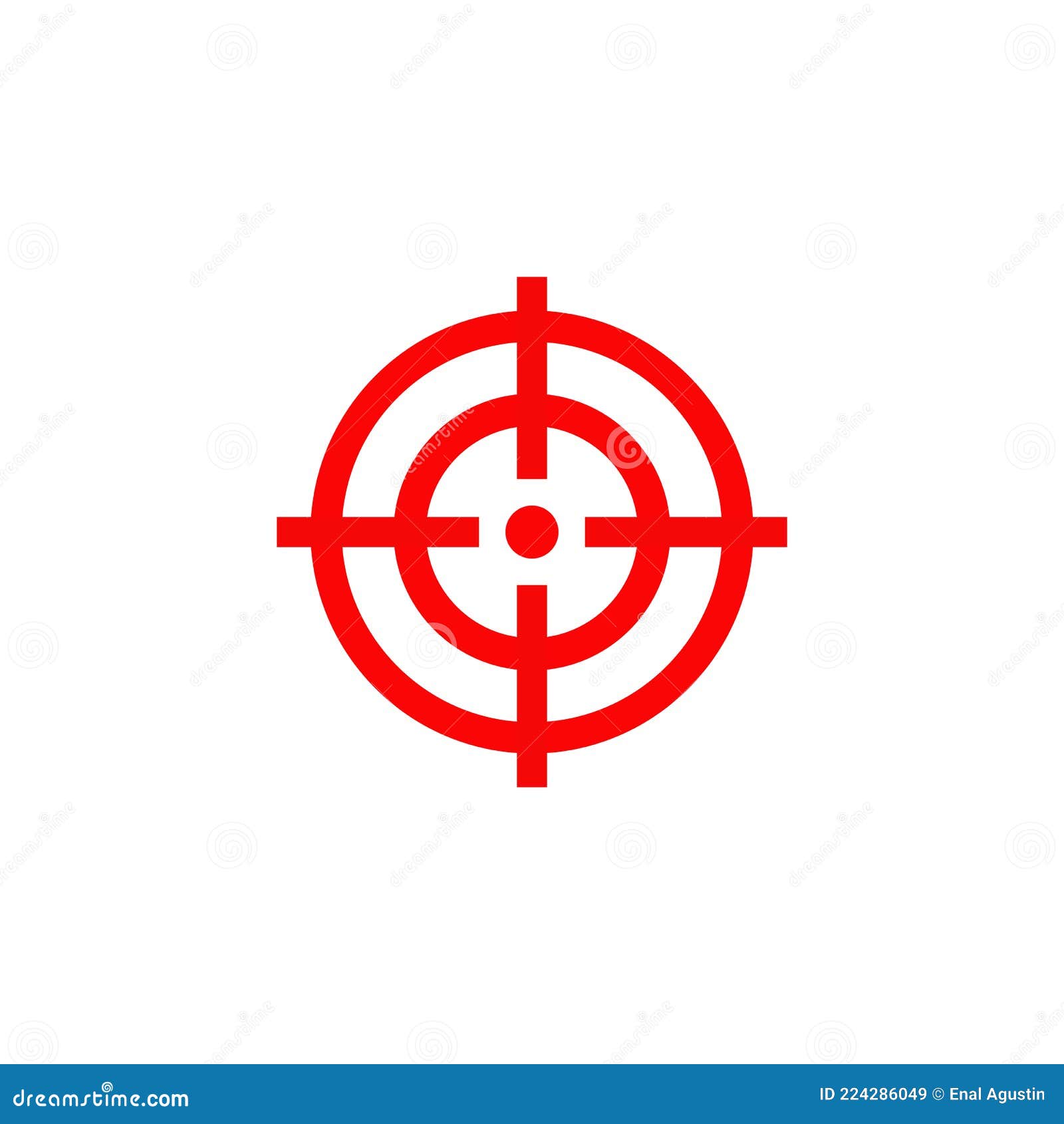 Cible Et Fusil, Création De Logo Vectoriel