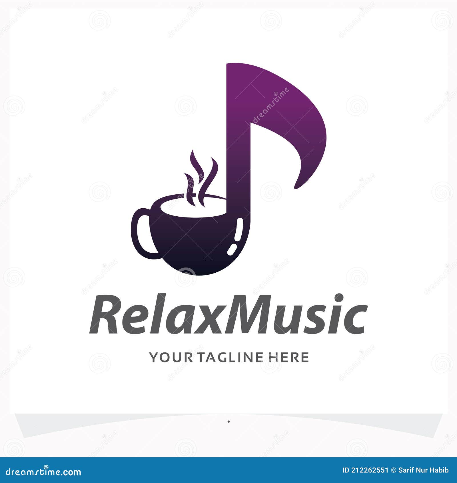 Modèle De Conception Du Logo De La Musique Relaxante Illustration de  Vecteur - Illustration du musical, noir: 212262551