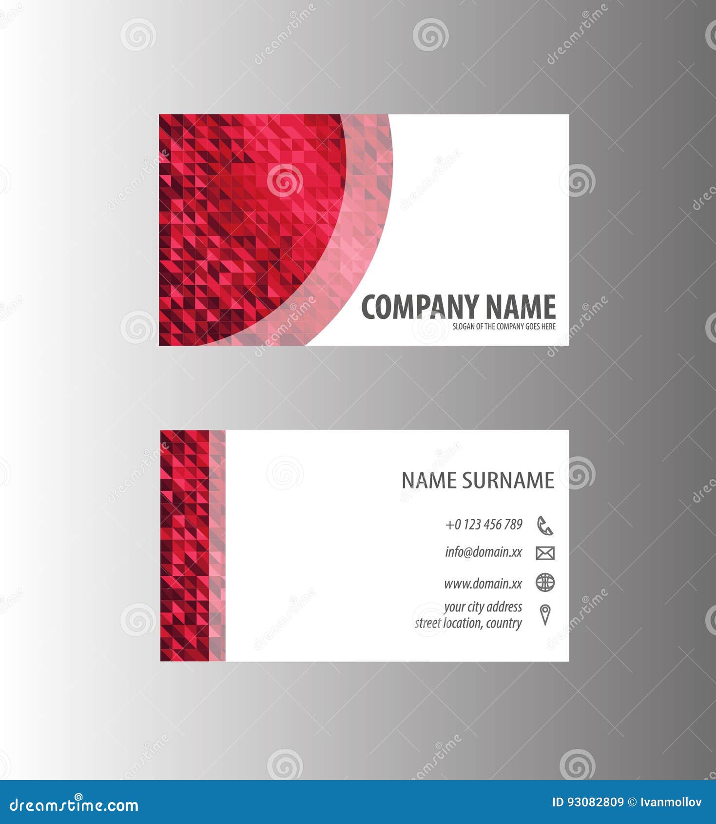 Modele De Design De Carte D Affaires Illustration Stock Illustration Du Element Compagnie