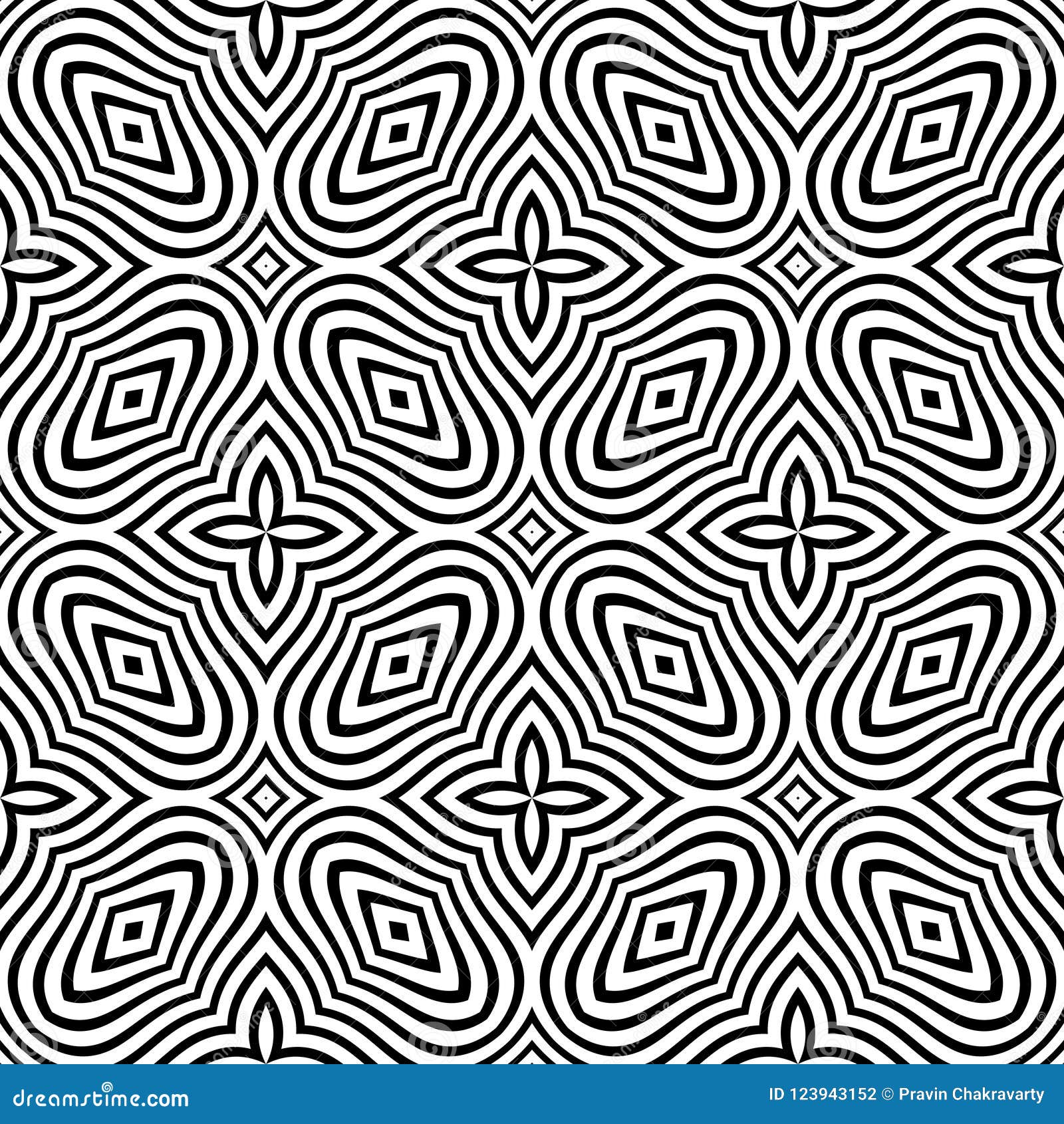 Téléchargement gratuit Images Modele Sans Couture De Courbe De Vecteur Noir Et Blanc Papier dernière par