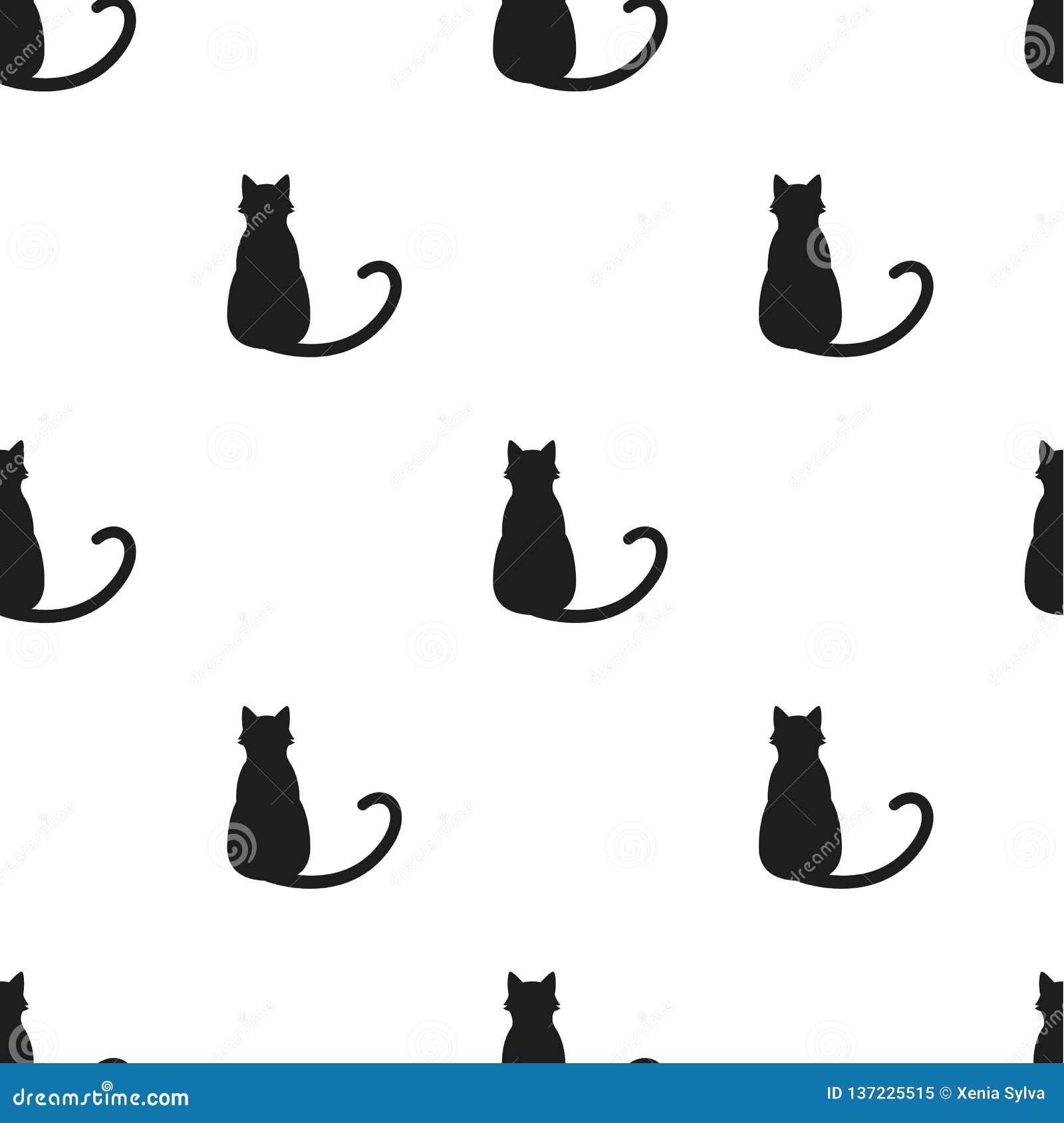 Modele Sans Couture De Vecteur Simple Avec La Silhouette Des Chats Illustration De Vecteur Illustration Du Texture Chat Modele Sans Couture De Vecteur Simple Avec La Silhouette Des Chats Illustration De Vecteur Illustration Du Texture Chat
