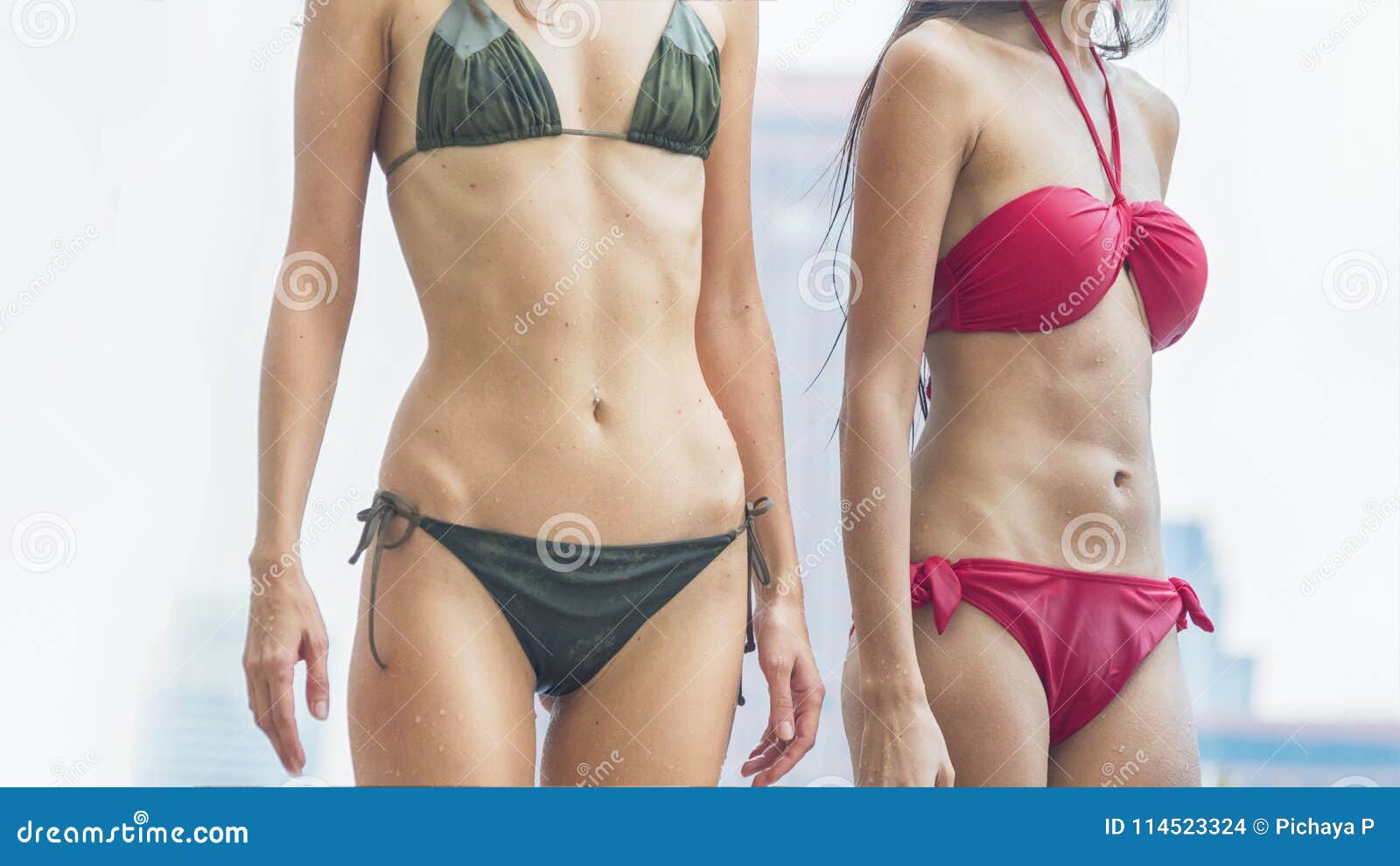 Moda De Las Mujeres Delgadas Del Músculo Del Bikini De La Playa Verano De La Ropa Interior Con Foto de archivo - Imagen de lifestyle, tapa: 114523324