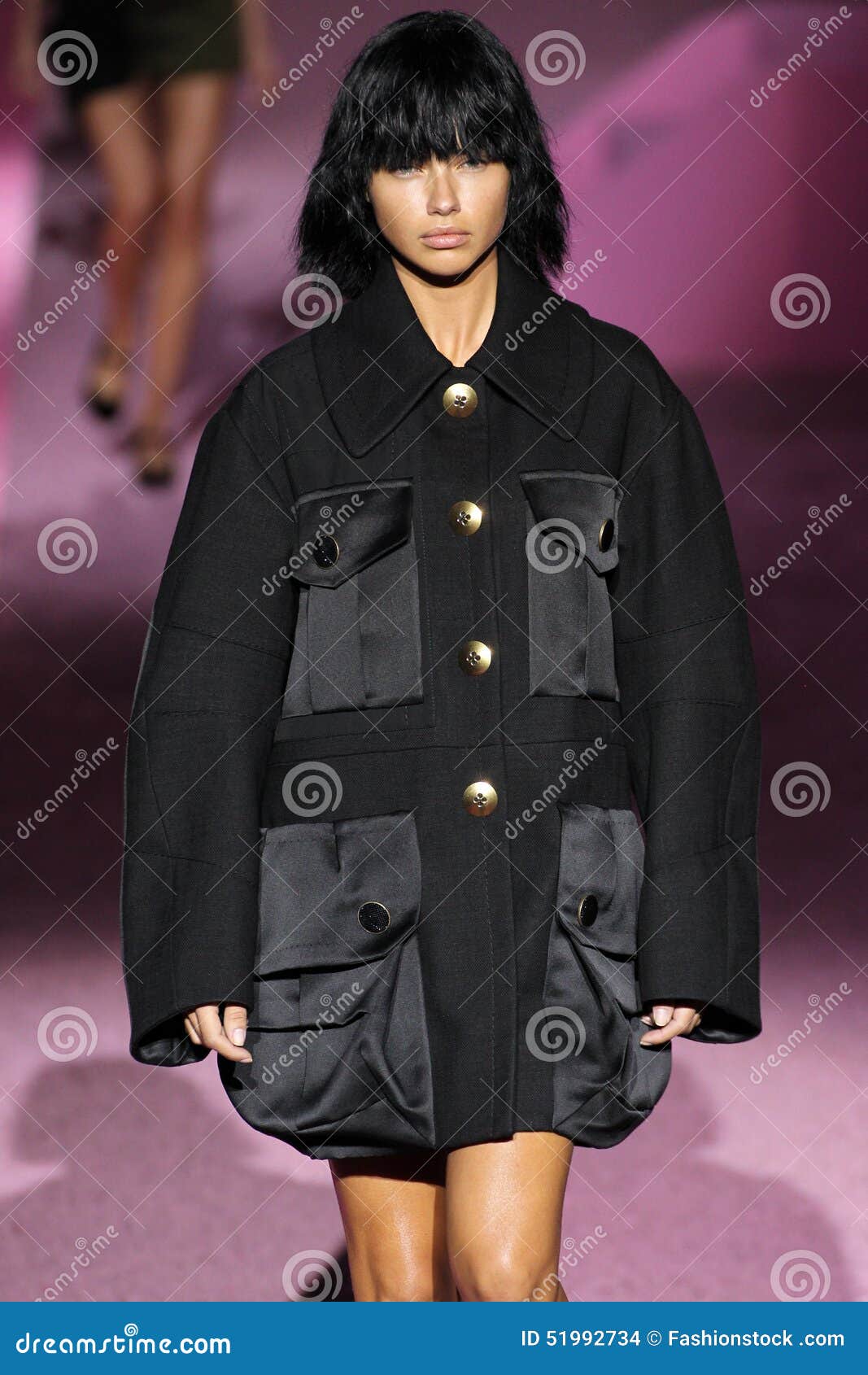 Model Adriana Lima Walk the Runway at Marc Jacobs during Mercedes-Benz ...