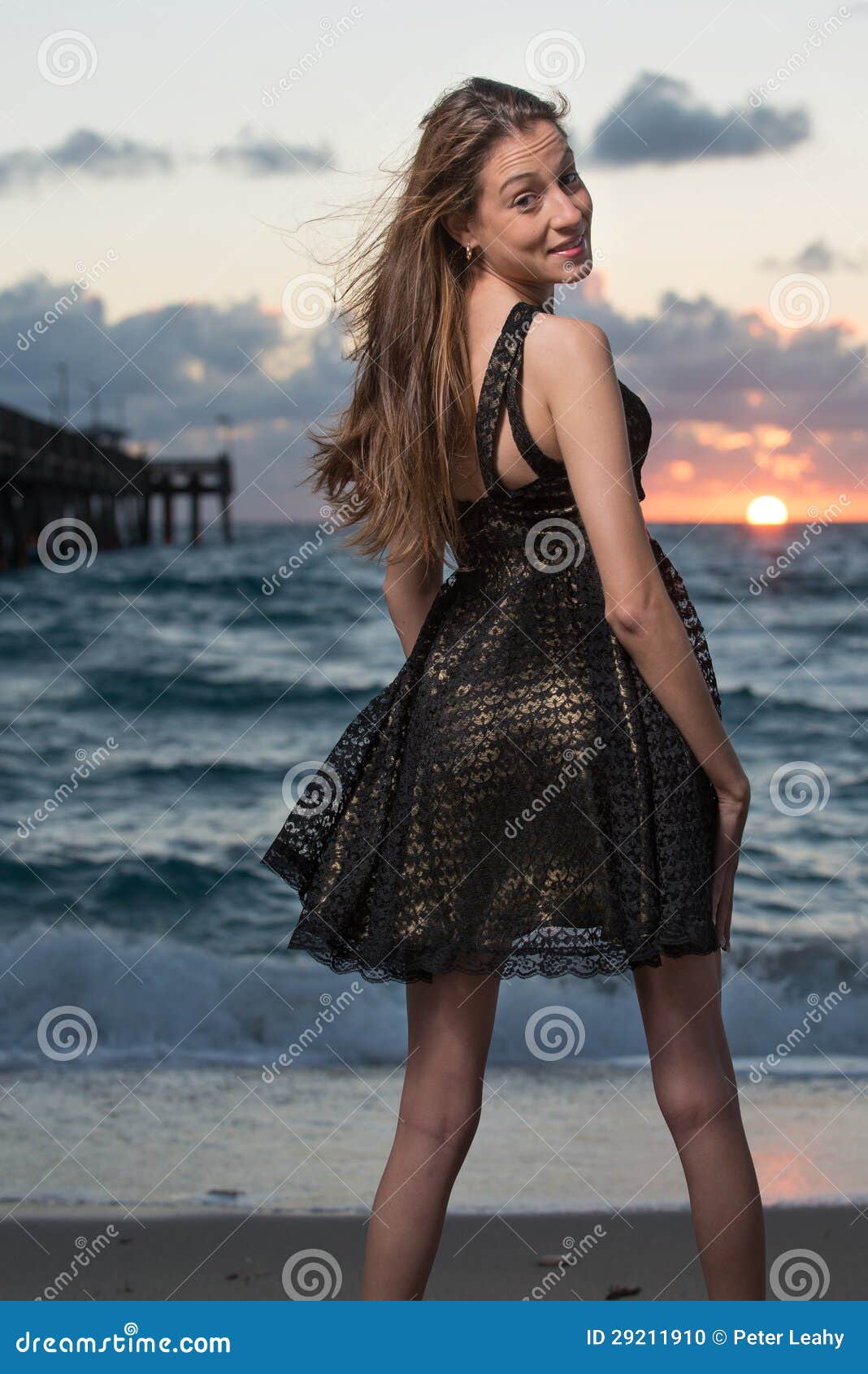 Model at the Beach in Florida Stock Photo - Image of smile, model: 29211910