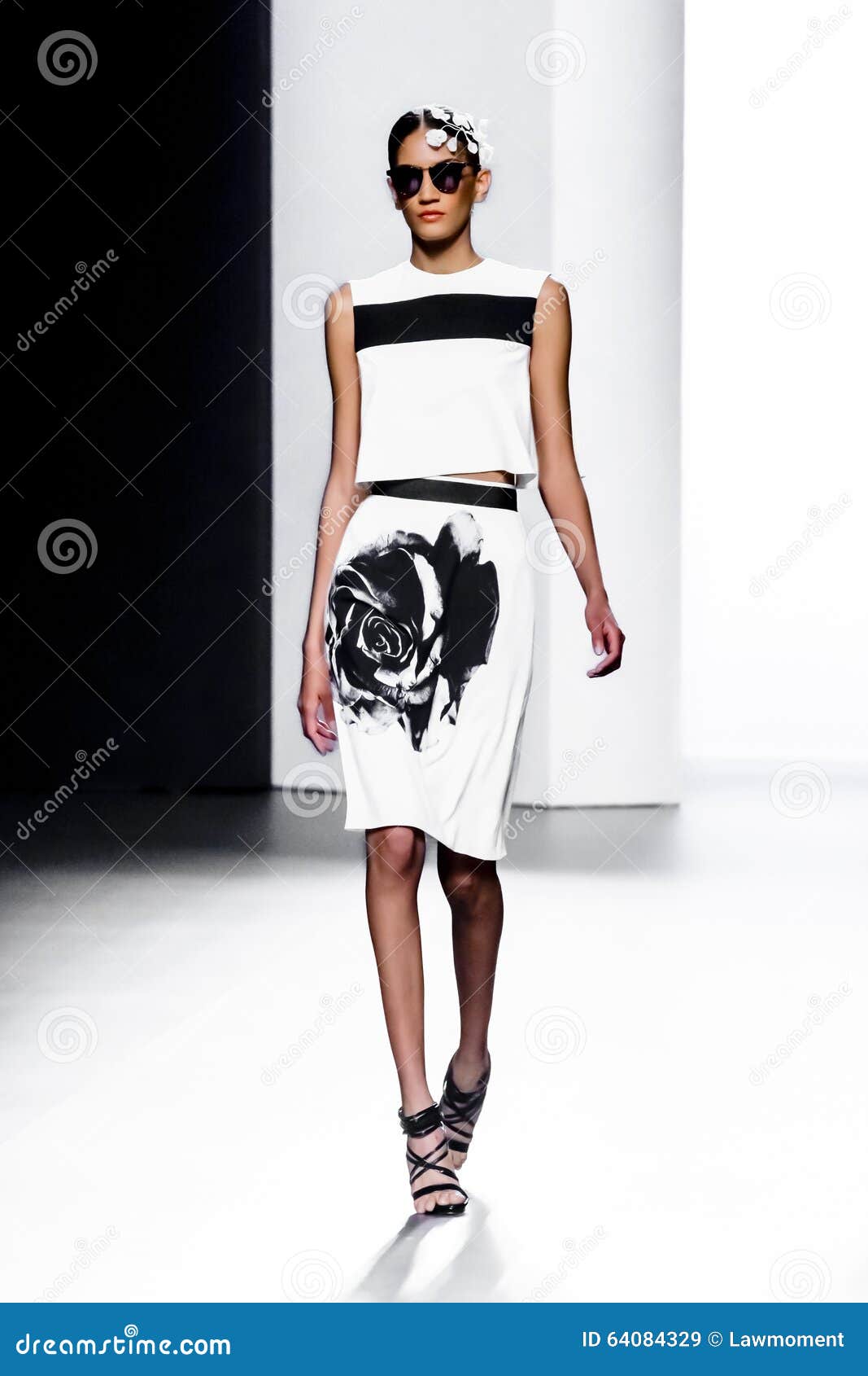 Model on Catwalk during Fashion Show Editorial Stock Image - Image ... Model on Catwalk during Fashion Show Editorial Stock Image - Image ...