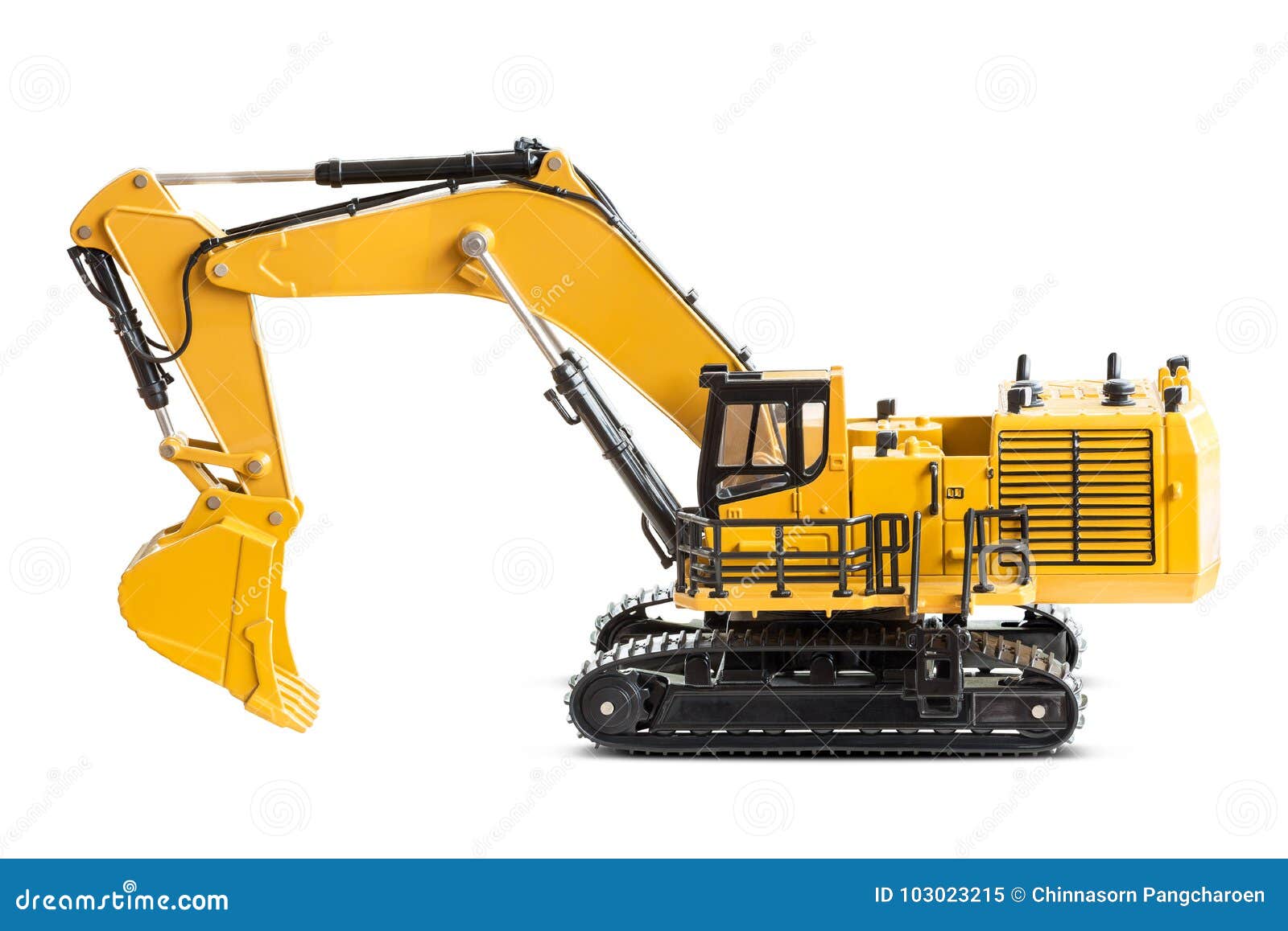 Excavator backhoe stock image. Image of industrial, excavator 103023215