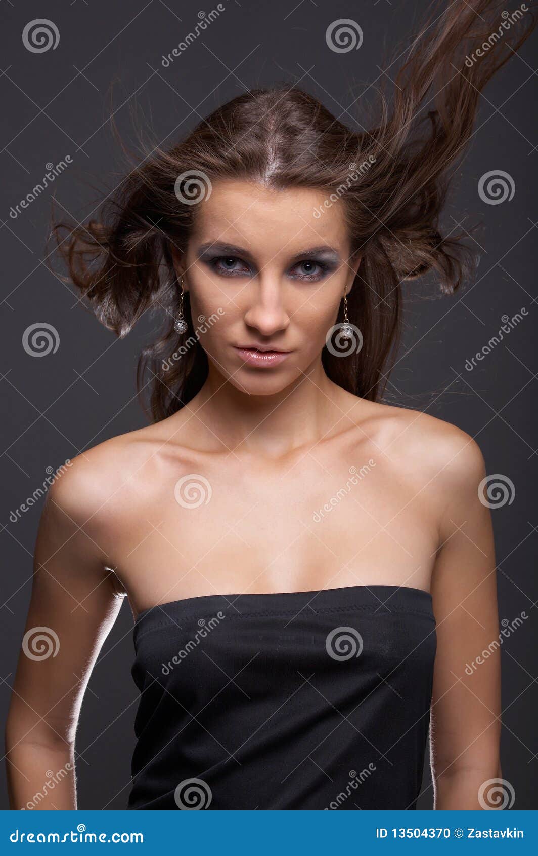 Model with flattering hair stock photo. Image of fashion - 13504370