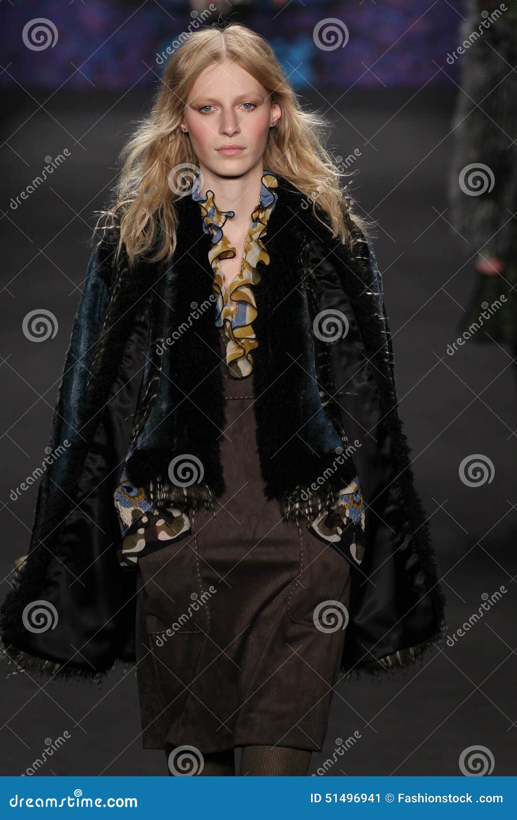 Model Julia Nobis Walks the Runway at the Anna Sui Fashion Show during ...