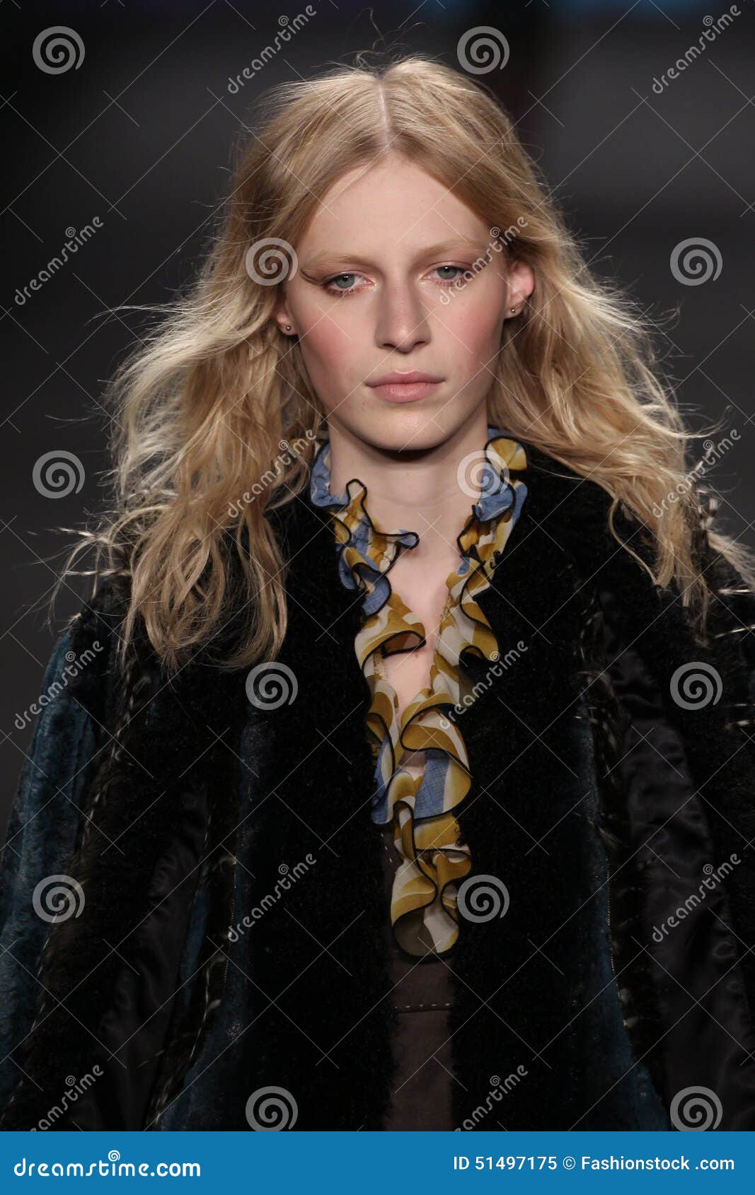 Model Julia Nobis Walks the Runway at the Anna Sui Fashion Show during ...