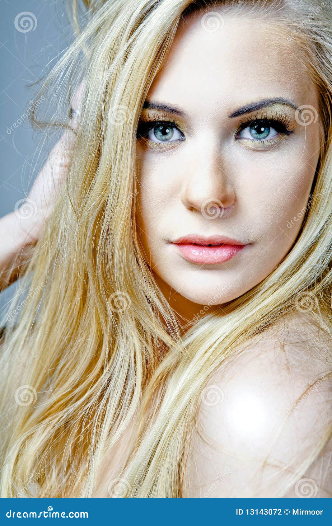 Model With Long Blond Hair. Stock Photography - Image 
