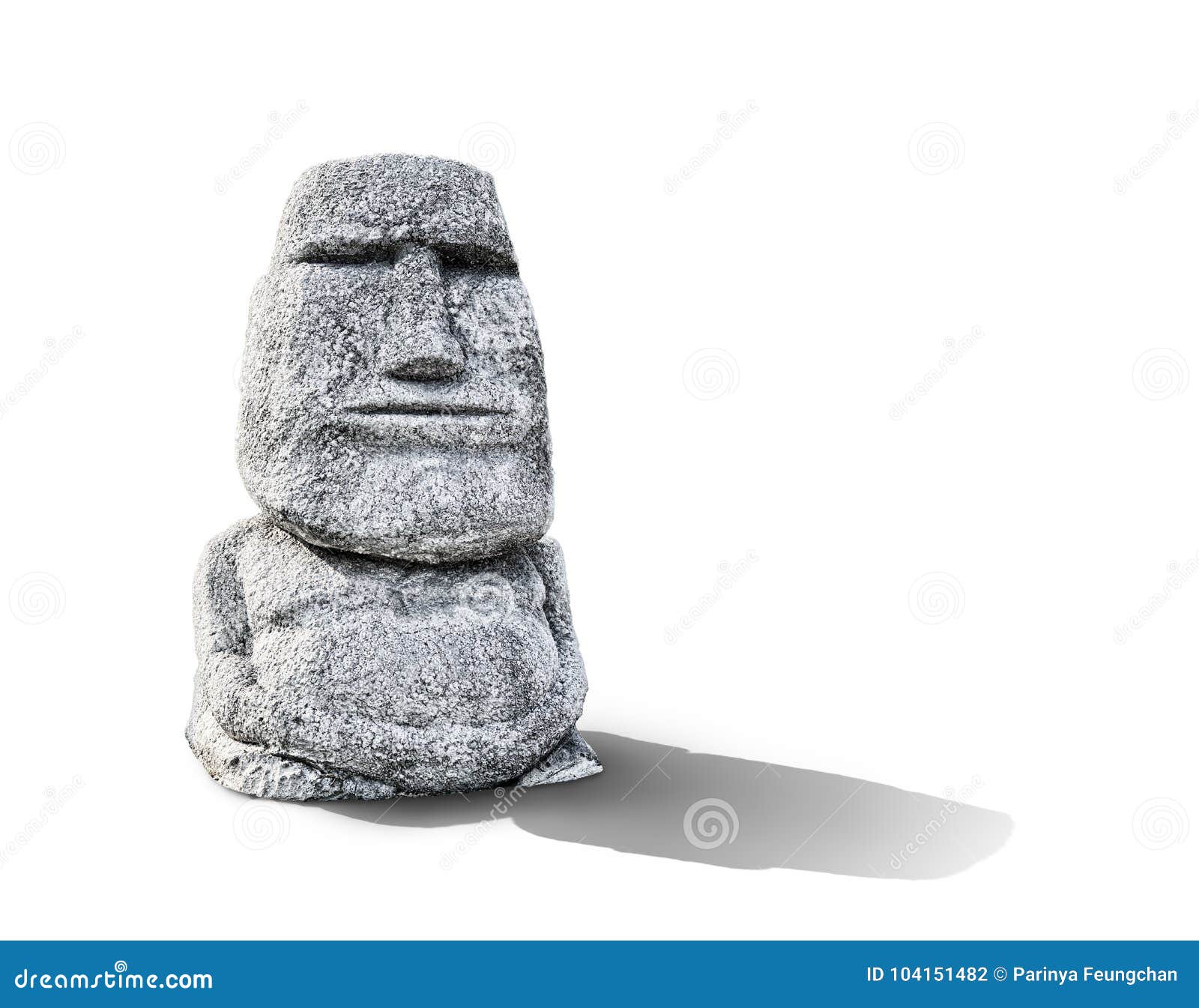 Model Replica Statue Moai Head Statue Stock Photo Image of curious