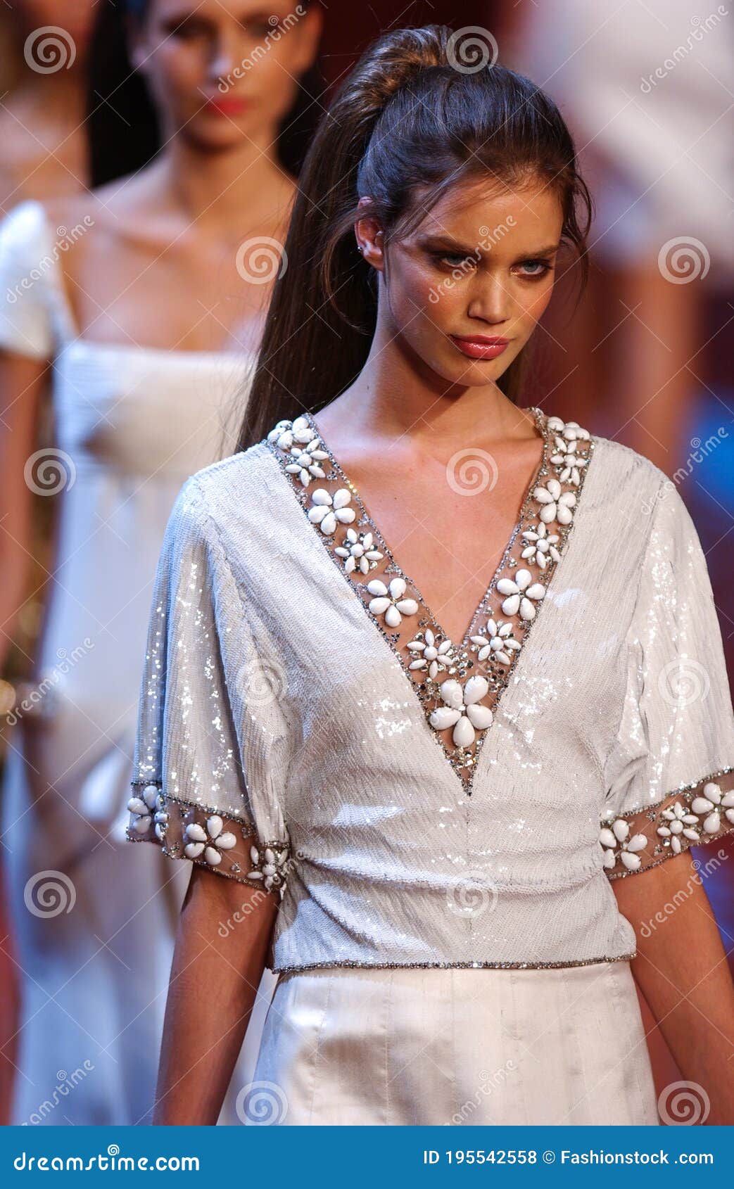 Model Rianne Ten Haken Walks Runway Fashion Show of Valentino