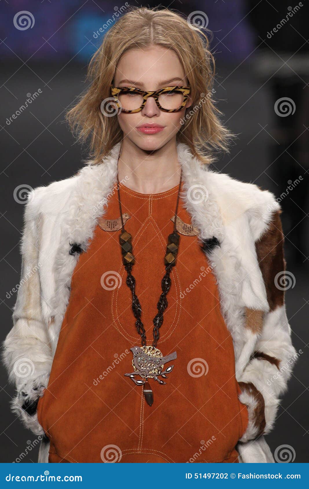 Model Sasha Luss Walks The Runway At The Anna Sui Fashion Show ...