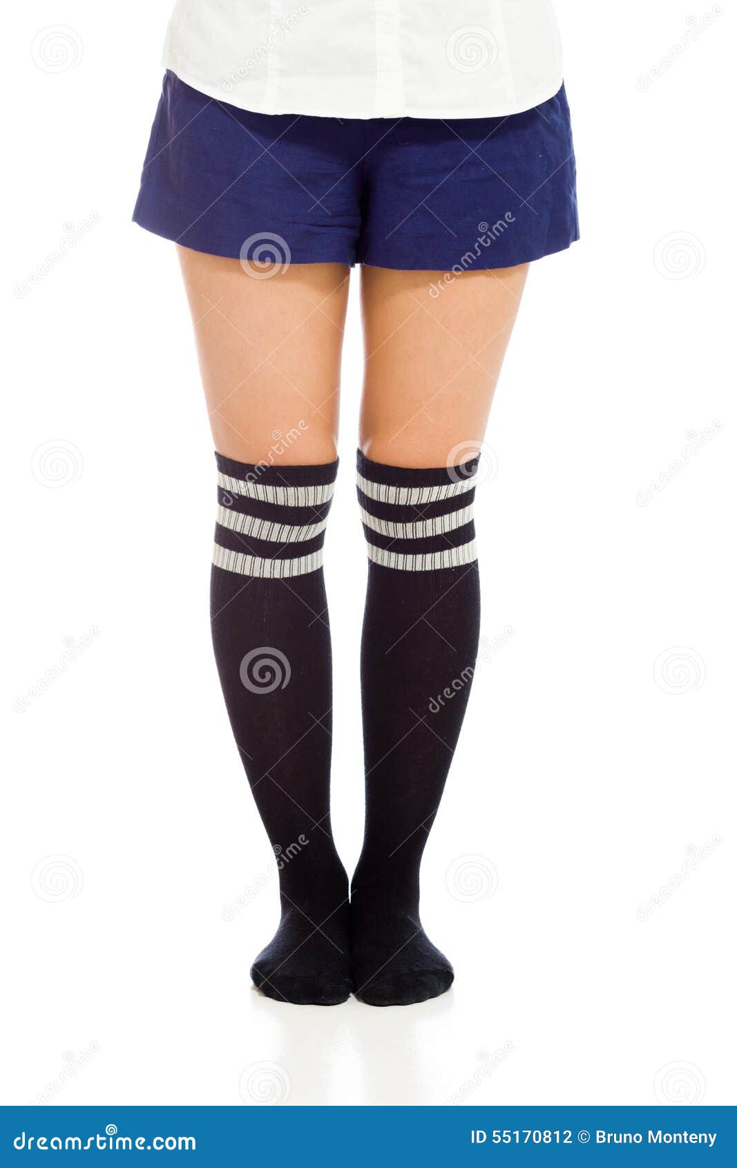 Model Shot in Studio on White Stock Photo - Image of cute, leggs: 55170812