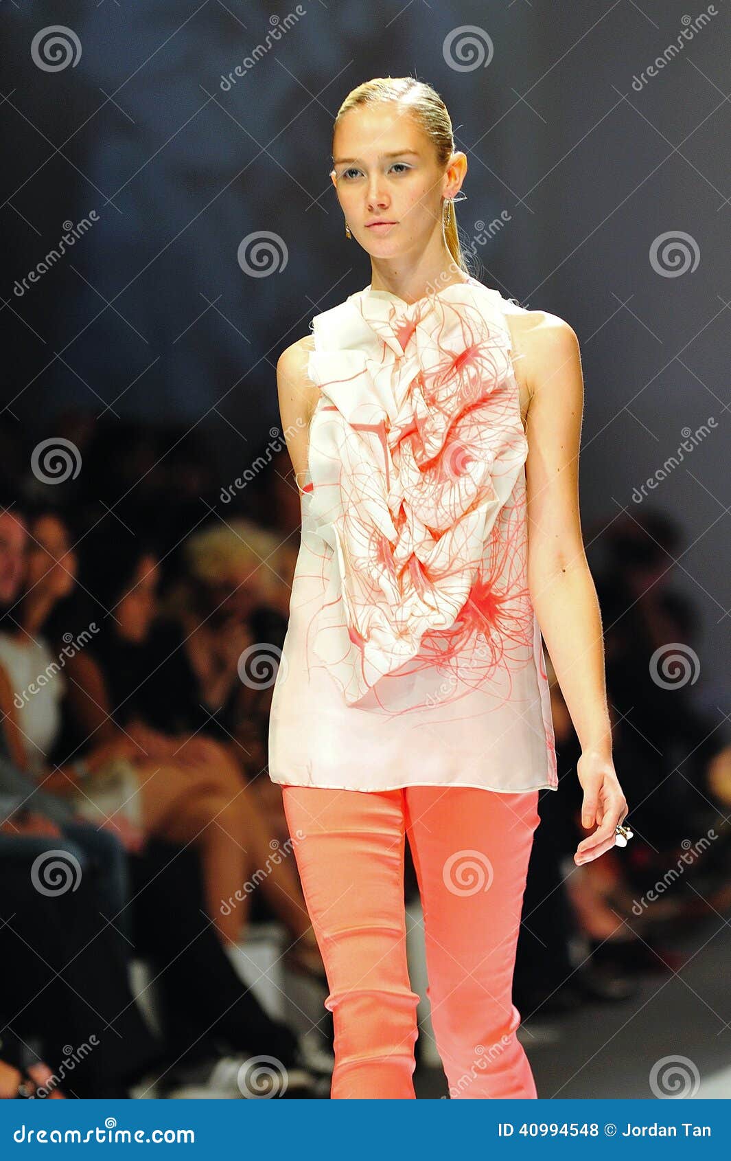 Model Showcasing Designs from Swarovski at Audi Fashion Festival 2011 ...