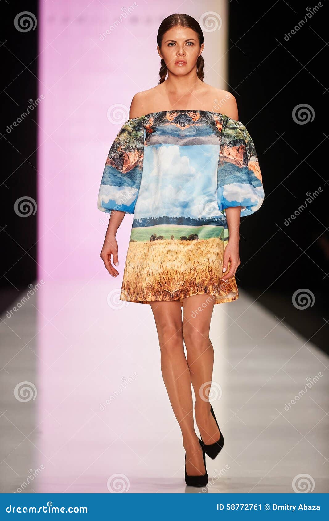 A Model Walks on the Kamila Kurbani Catwalk Editorial Photo - Image of ...