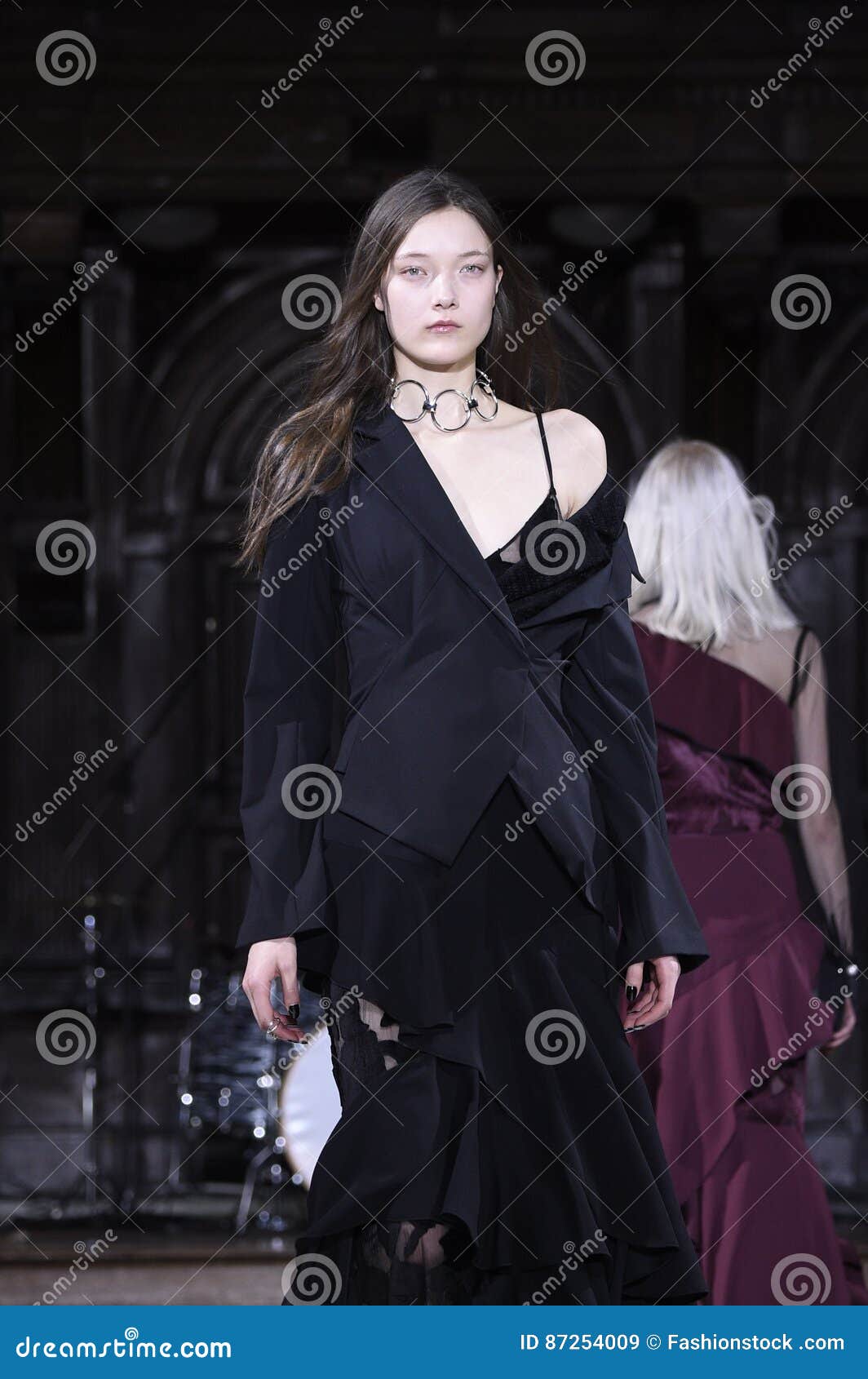 A Model Walks the Runway at the Adeam Fashion Show Editorial Stock ...