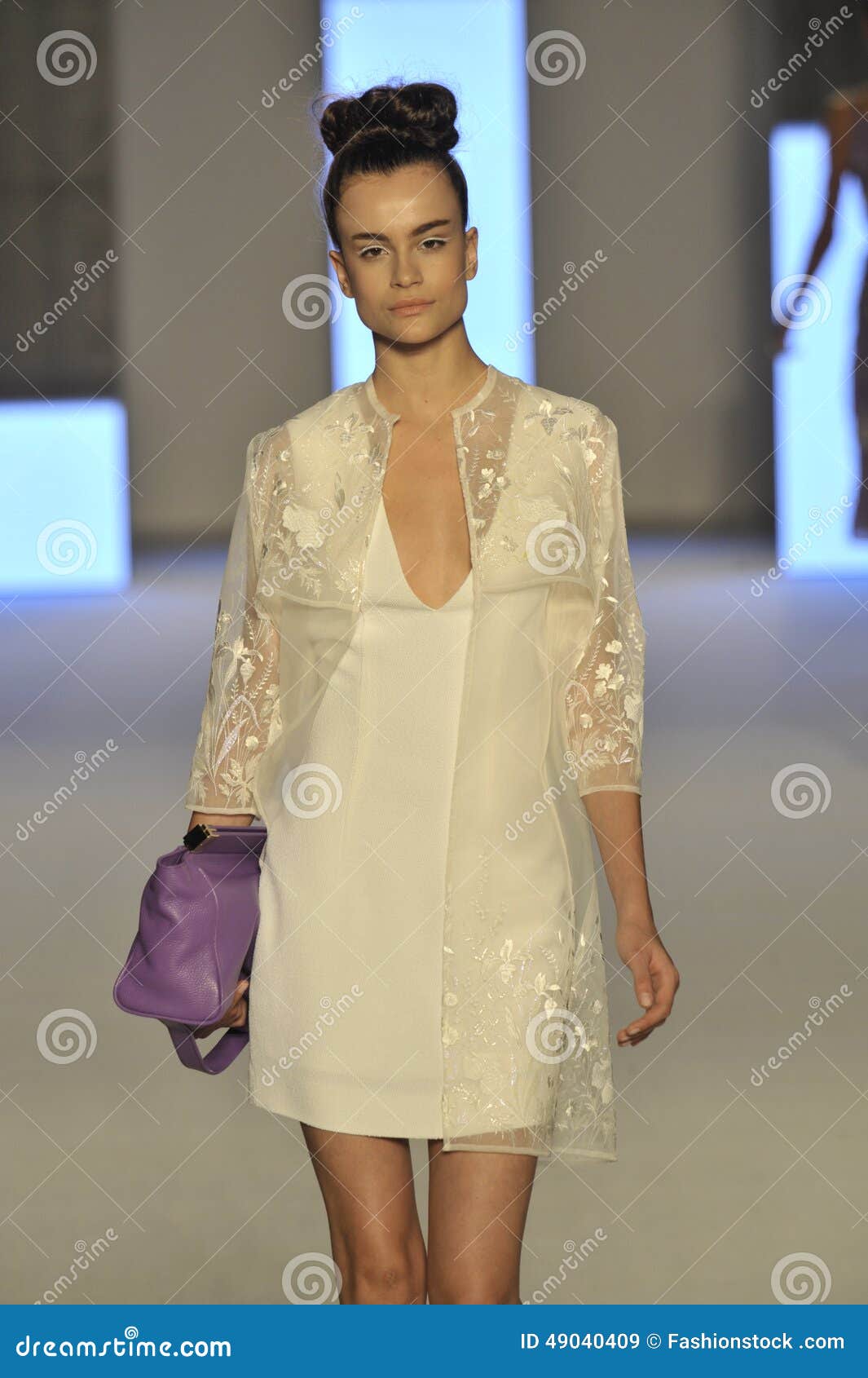 A Model Walks the Runway during the Aigner Show As a Part of Milan ...