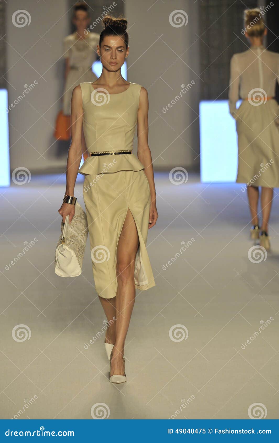 A Model Walks the Runway during the Aigner Show As a Part of Milan ...