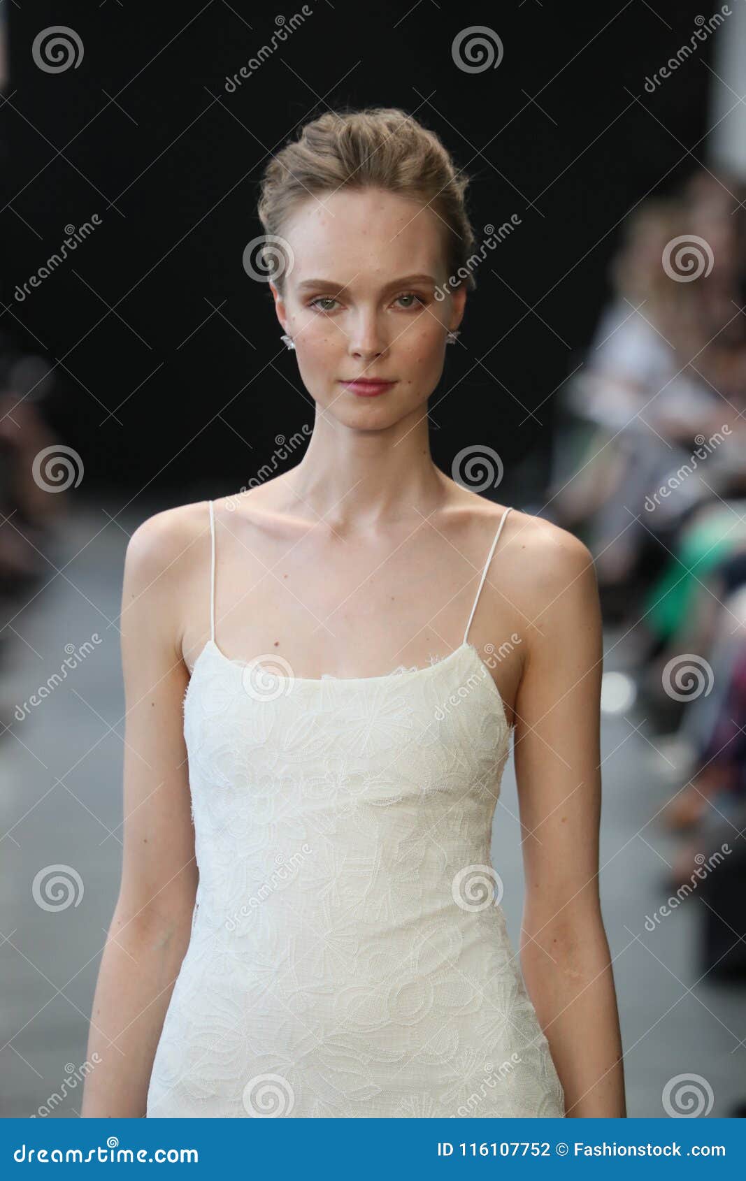 A Model Walks the Runway at the Amsale Tribute Spring 2019 Runway Show ...