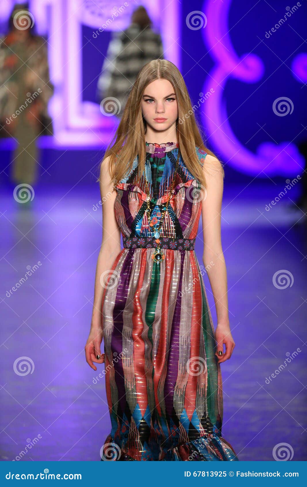 A Model Walks the Runway at the Anna Sui Fall 2016 Show Editorial Image ...