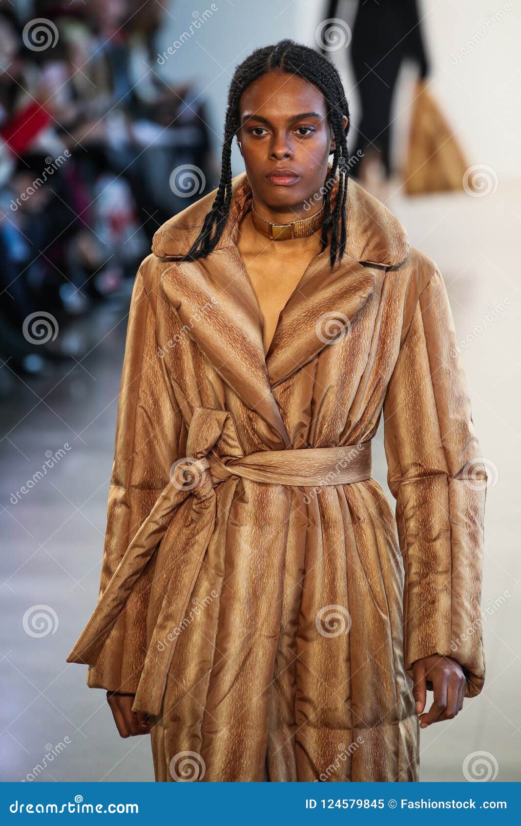 A Model Walks the Runway for Bevza during New York Fashion Week ...