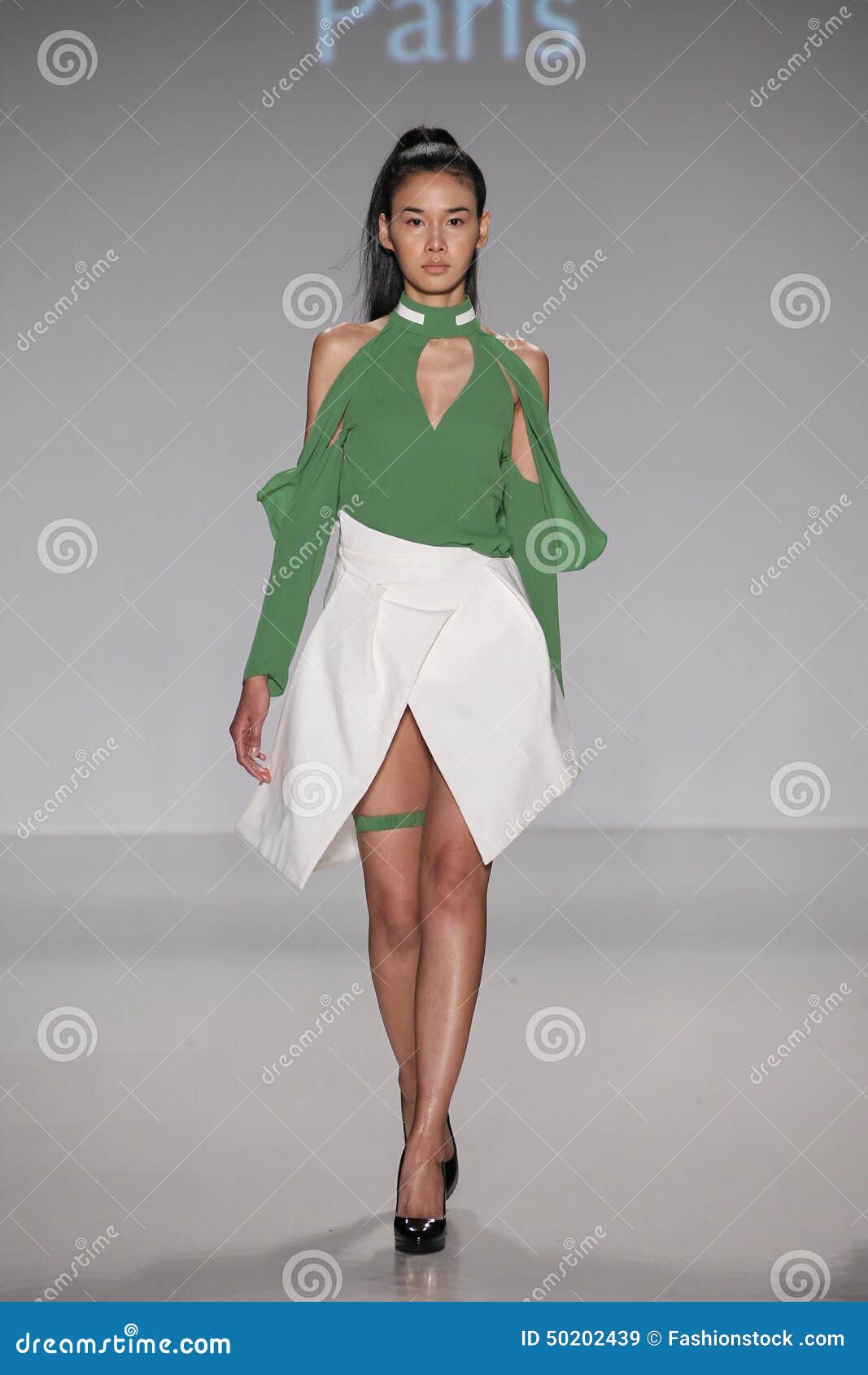 A Model Walks the Runway during the Charity Water Fashion Show ...