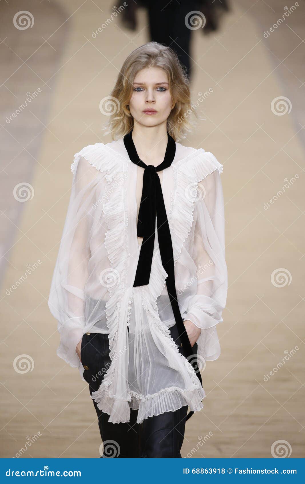 A Model Walks the Runway during the Chloe Show Editorial Stock Photo ...