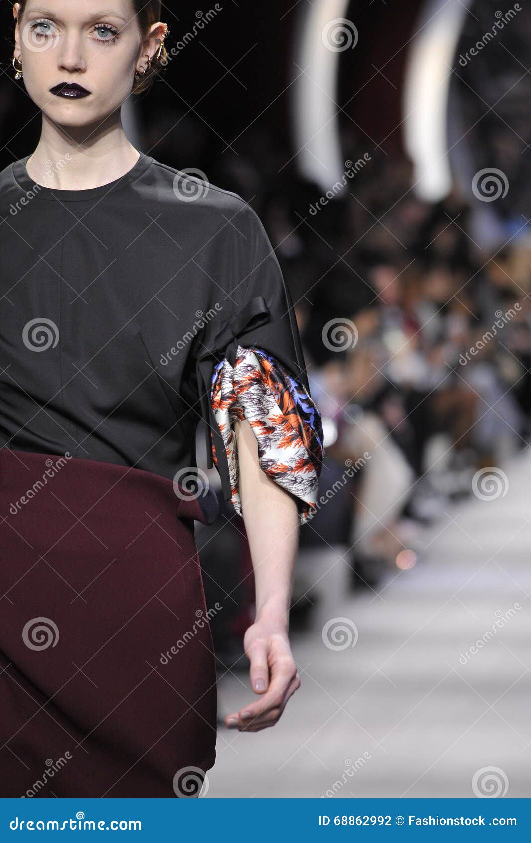 A Model Walks the Runway during the Christian Dior Show Editorial ...