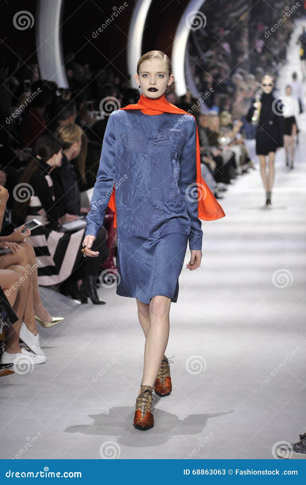 A Model Walks the Runway during the Christian Dior Show Editorial Stock ...