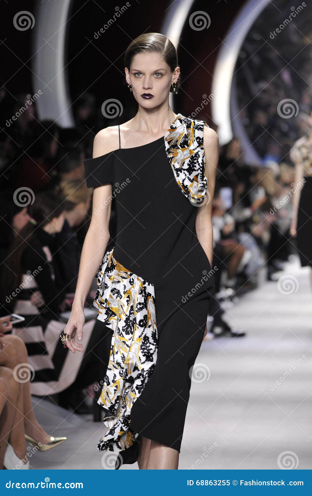 A Model Walks the Runway during the Christian Dior Show Editorial Image ...