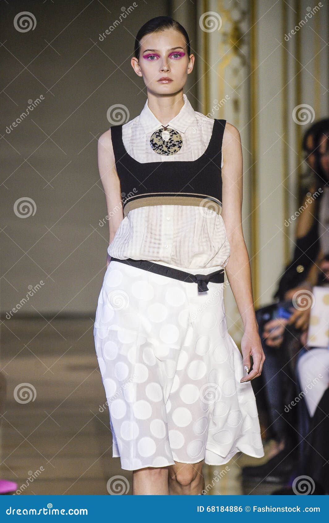 A Model Walks the Runway during the Cividini Fashion Show Editorial ...