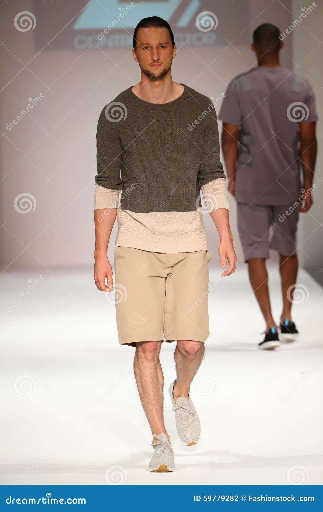 A Model Walks the Runway at the Control Sector Fashion Show Editorial ...