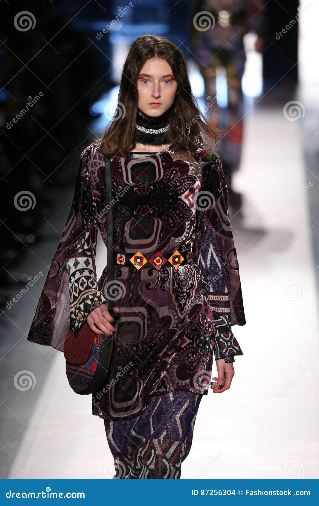 A Model Walks the Runway at the Desigual Show Editorial Stock Image ...