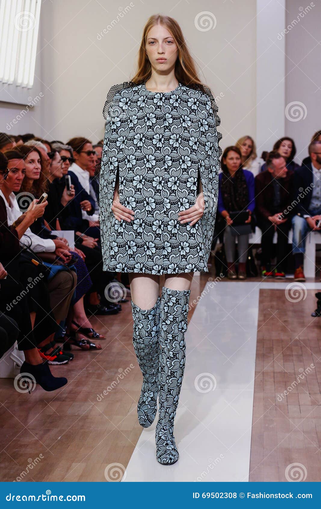 A Model Walks the Runway during the Emanuel Ungaro Show Editorial Stock ...