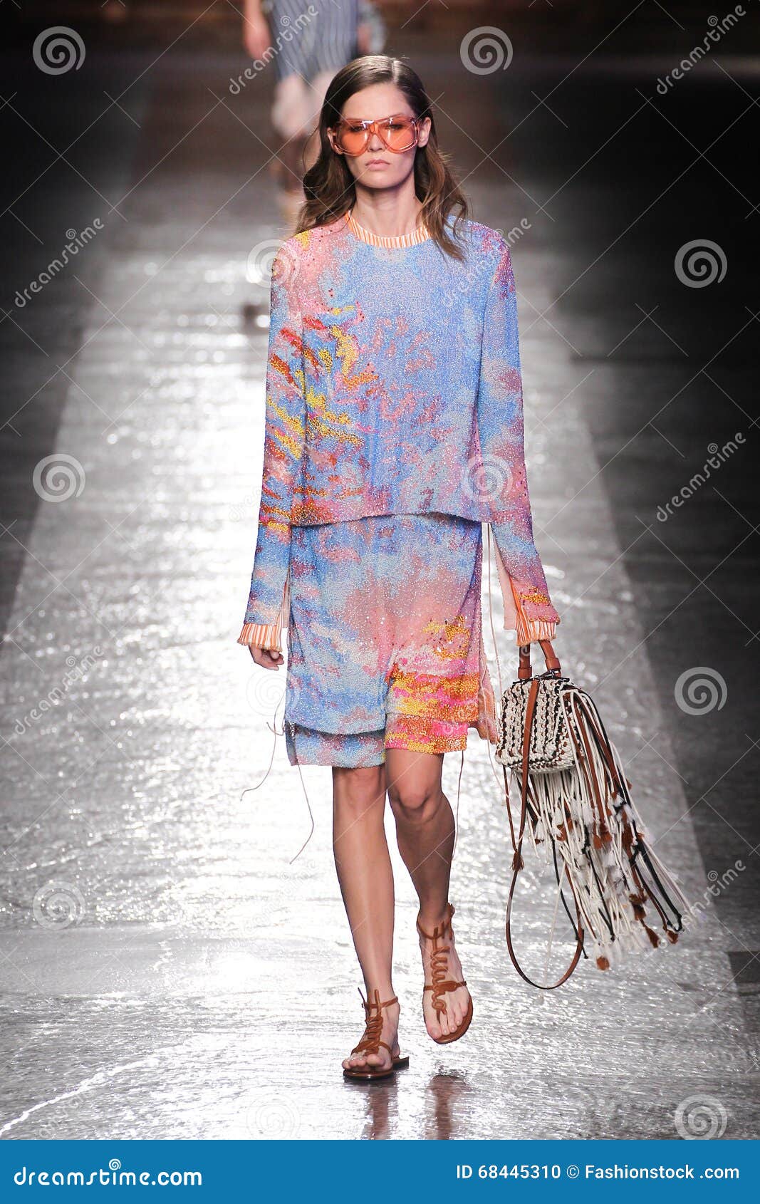 A Model Walks the Runway during the Emilio Pucci Show Editorial Image ...