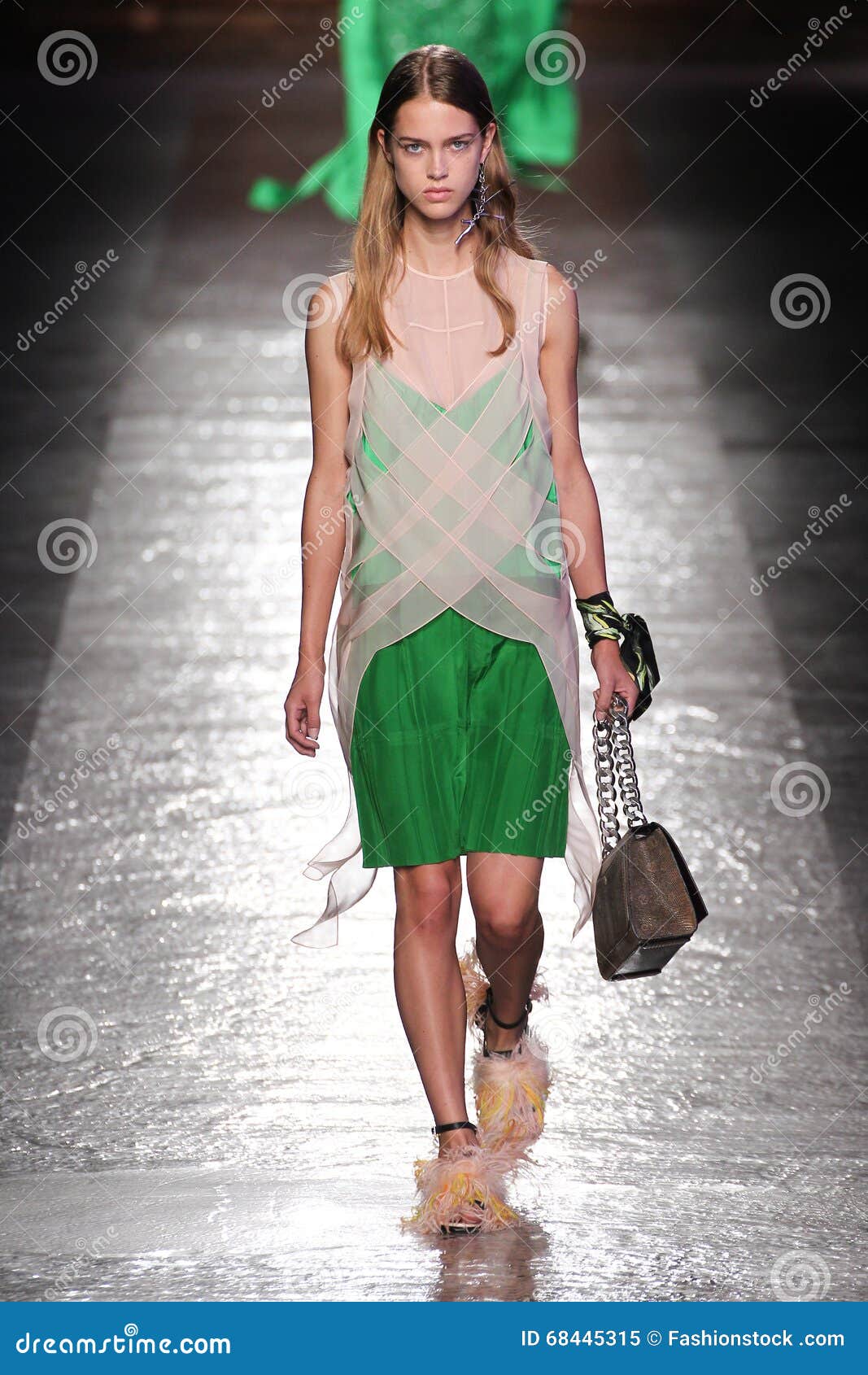A Model Walks the Runway during the Emilio Pucci Show Editorial Image ...